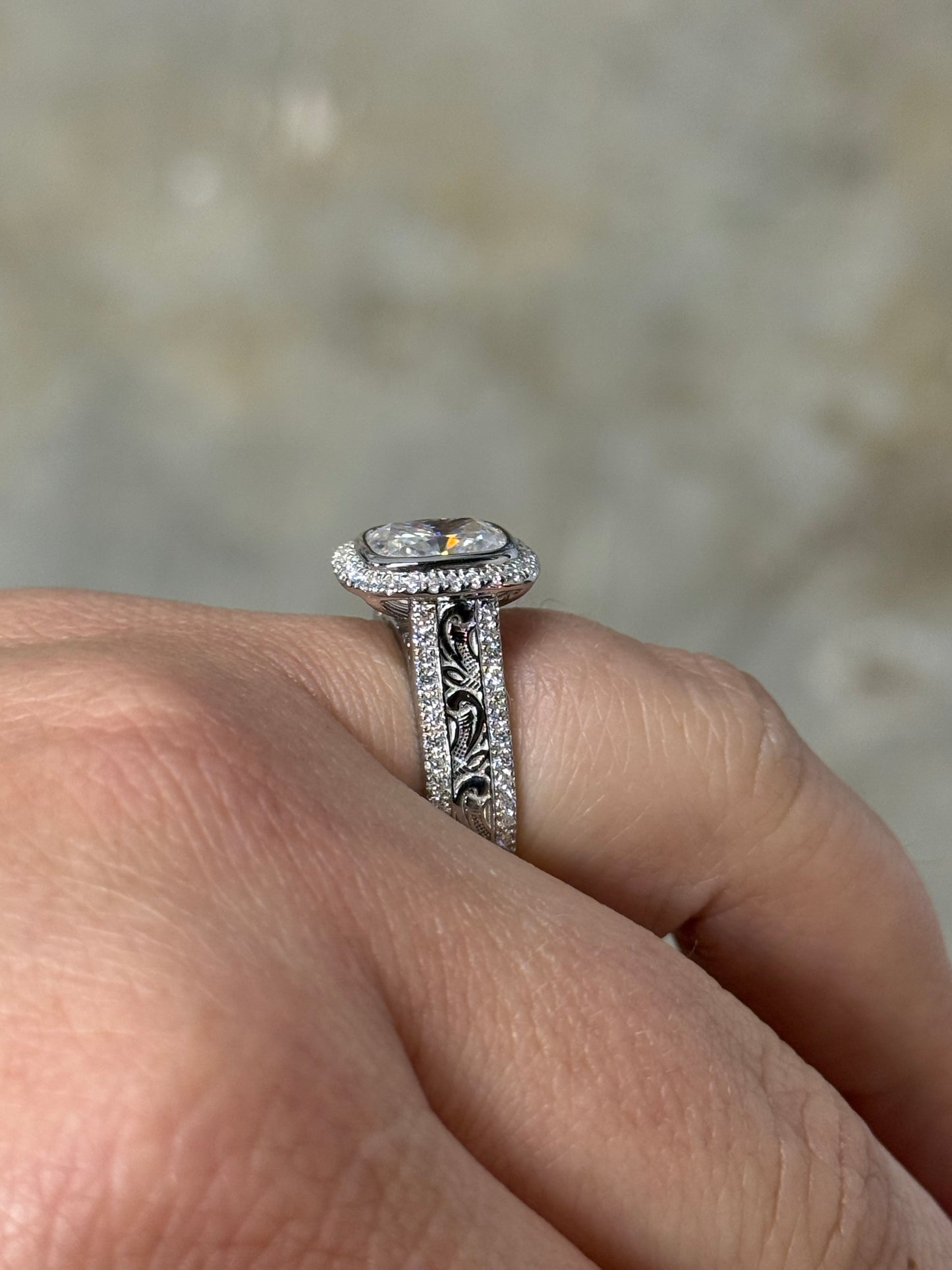 McKay Cathedral Sterling Silver Engagement Ring Engagement Rings Tines Ranch Co