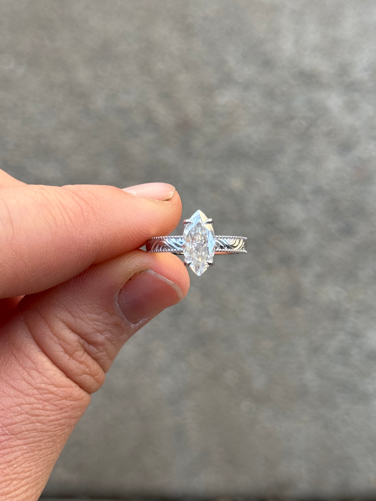 Hattie Sterling Silver Engagement Ring