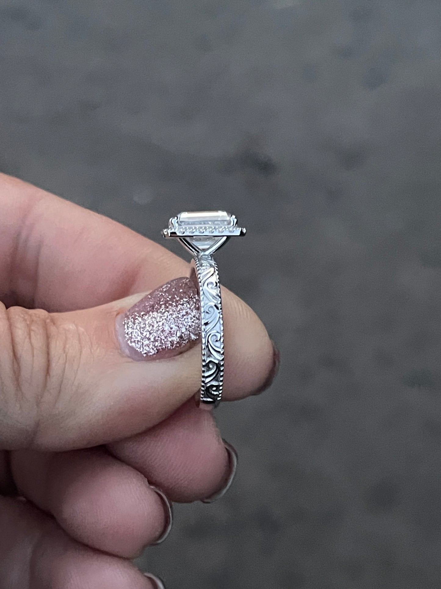 Eleanor Sterling Silver Engagement Ring