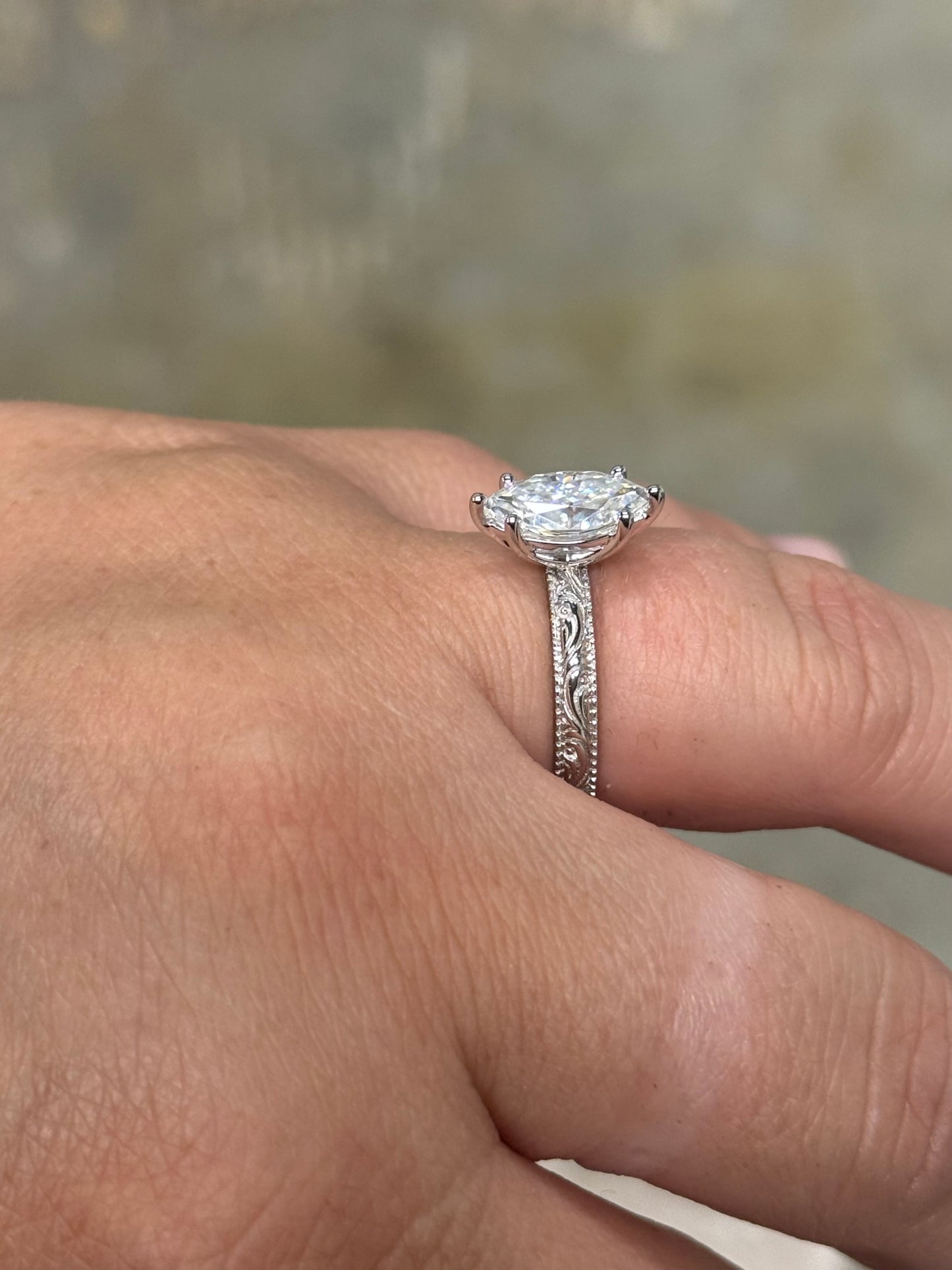 Dorothy 9.5US Sterling Silver Engagement Ring Engagement Rings Tines Ranch Co