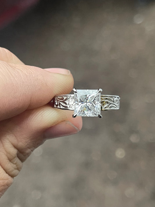 Hayden Sterling Silver Engagement Ring