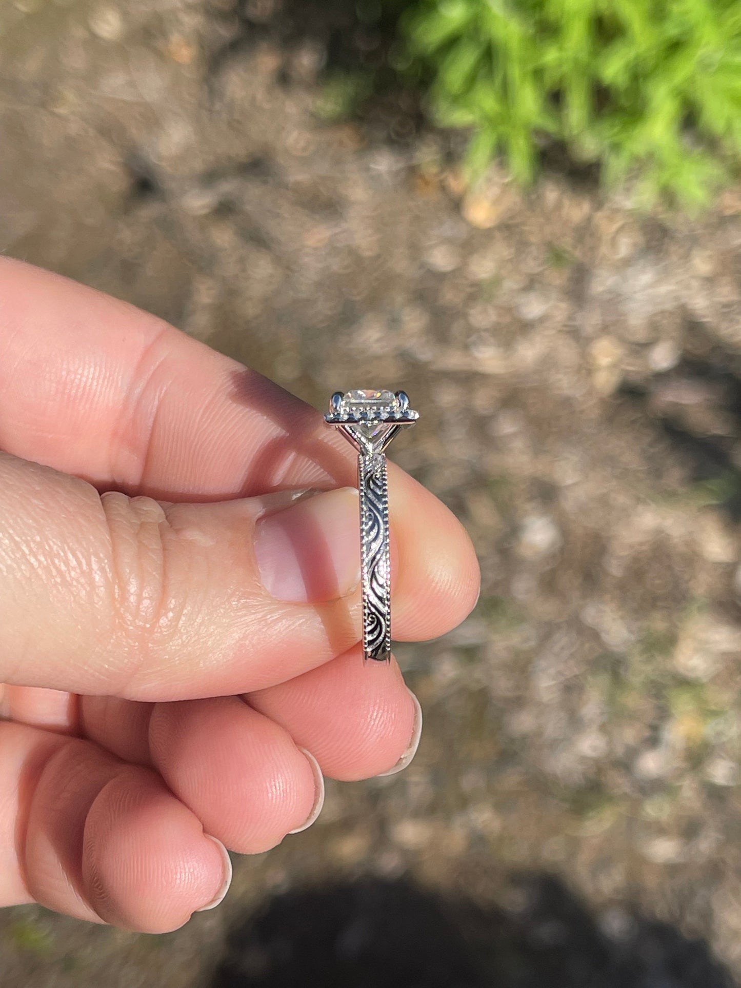 Remi Sterling Silver Engagement Ring