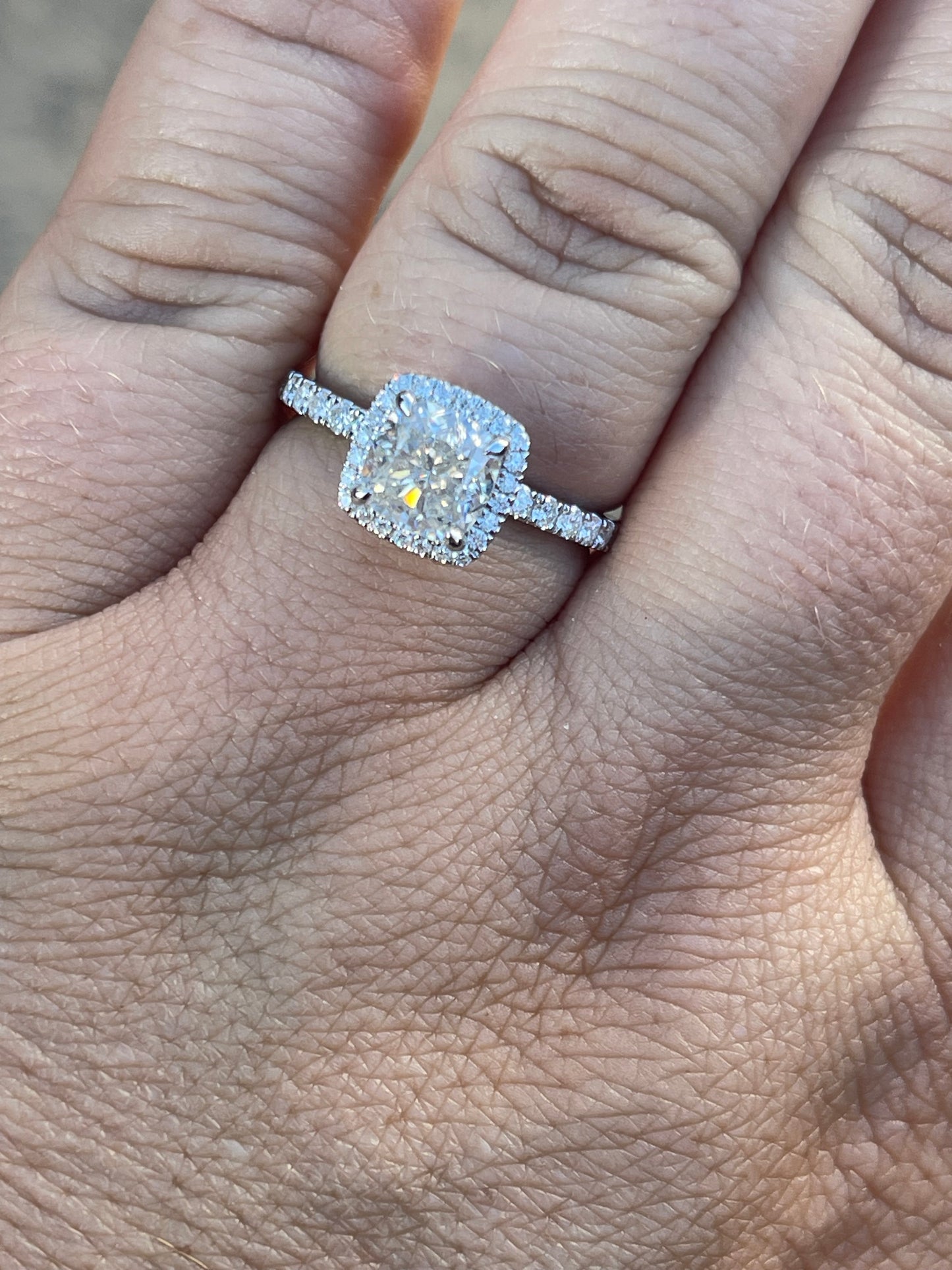 Nyla Sterling Silver Engagement Ring