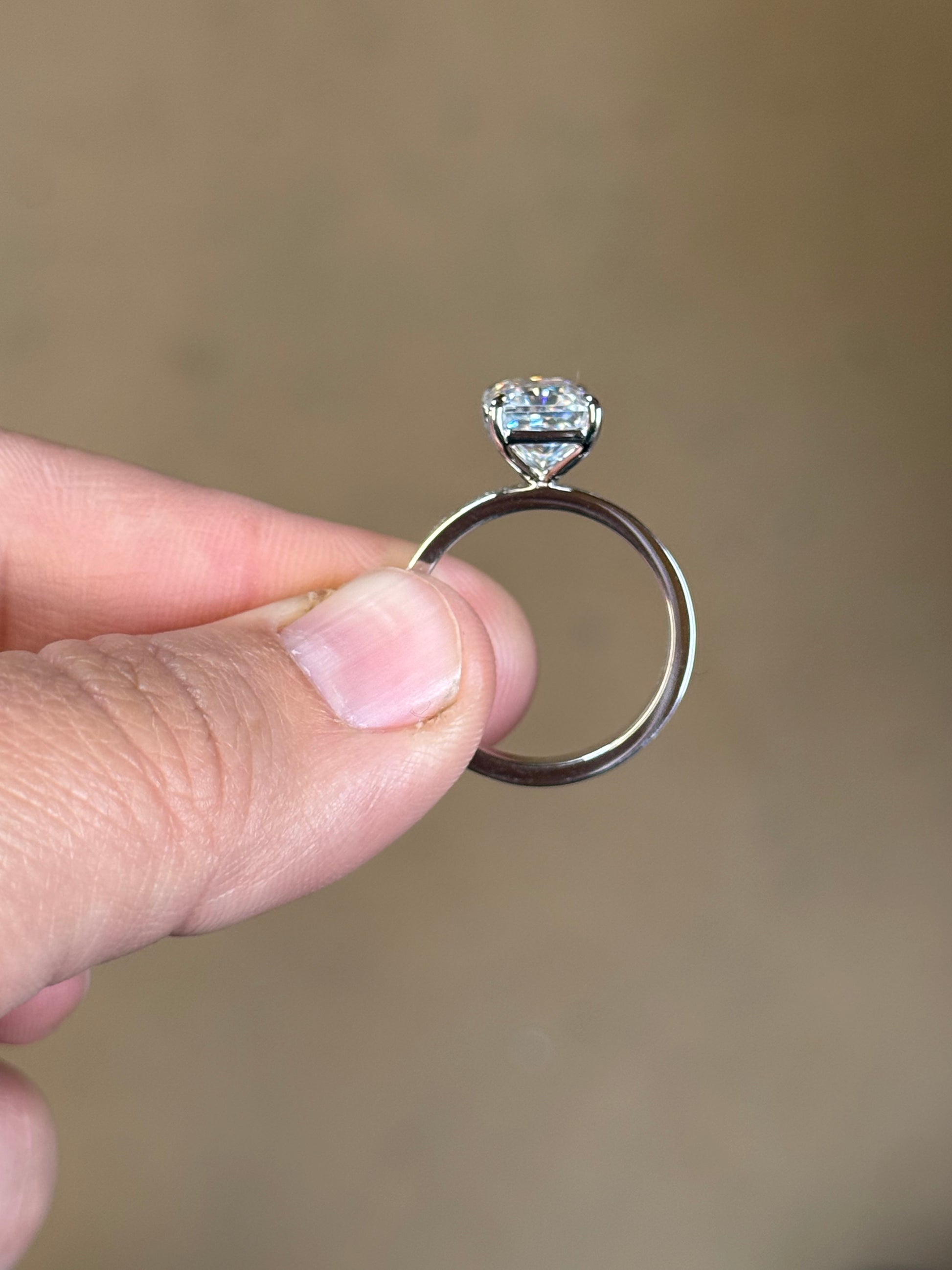Micah 5ct Sterling Silver Engagement Ring Engagement Rings Tines Ranch Co