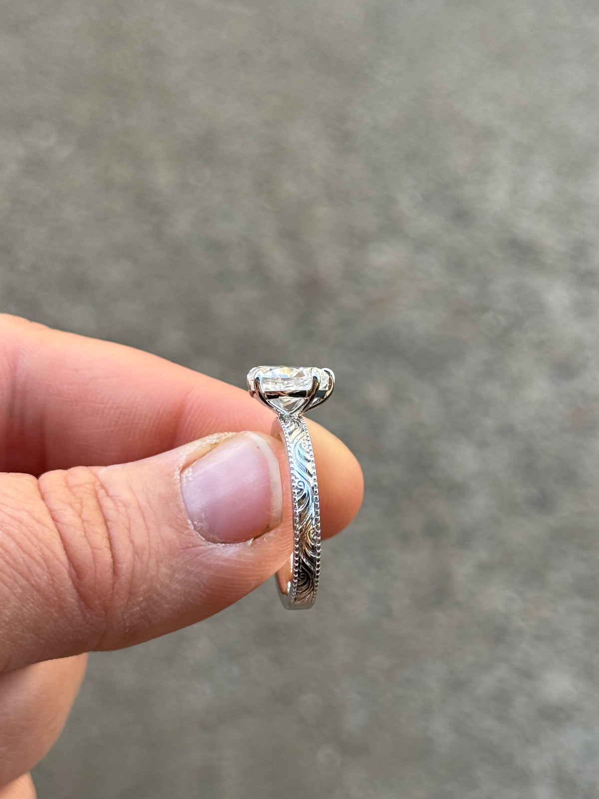 Hadley 2ct Sterling Silver Promise Ring Engagement Rings Tines Ranch Co