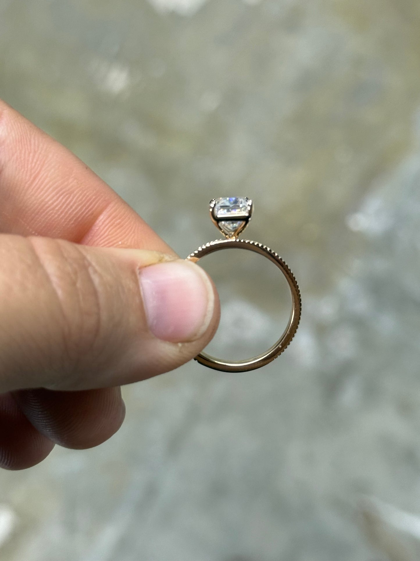 Beth 7.5US 14K Yellow Gold Engagement Ring
