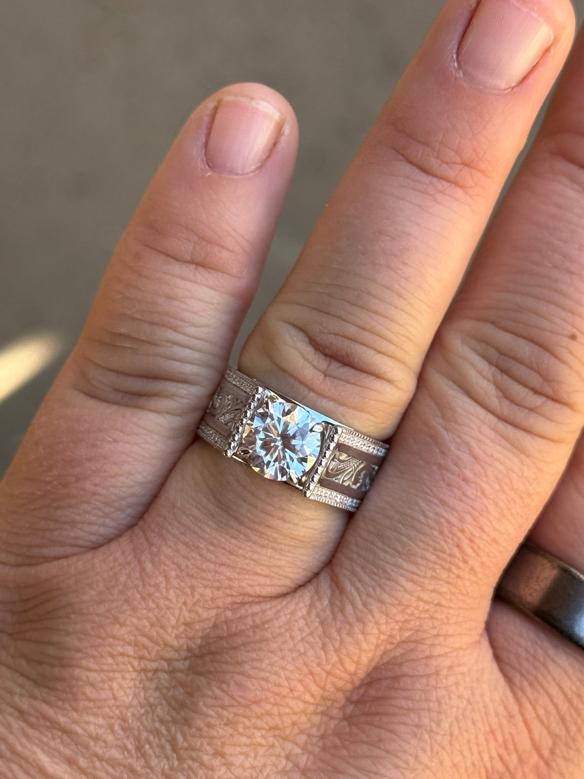 Jonah Sterling Silver Engagement Ring