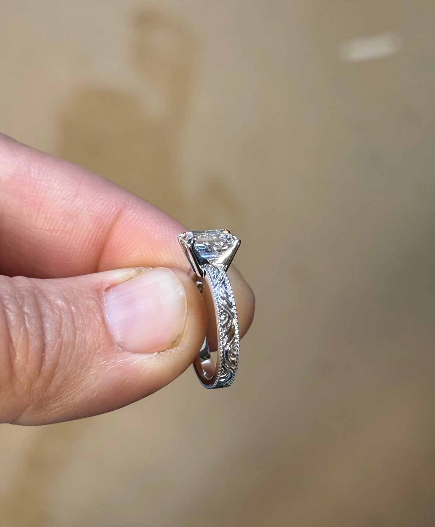 Brett 1.5ct Sterling Silver Engagement Ring Engagement Rings Tines Ranch Co