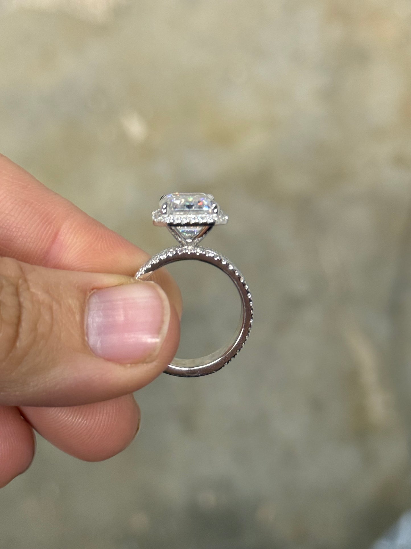 Kain 5ct Sterling Silver Engagement Ring Engagement Rings Tines Ranch Co