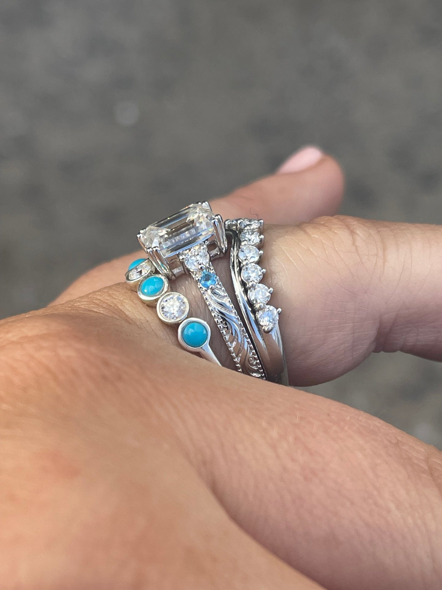 Ellison Sterling Silver Engagement Ring