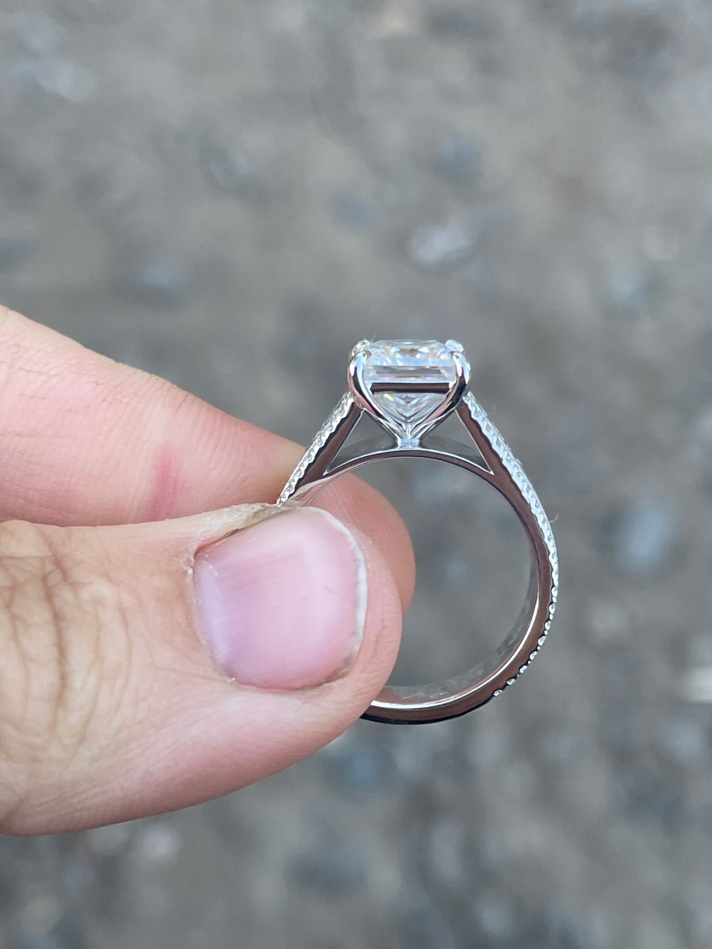 McKenna Cathedral Sterling Silver Engagement Ring