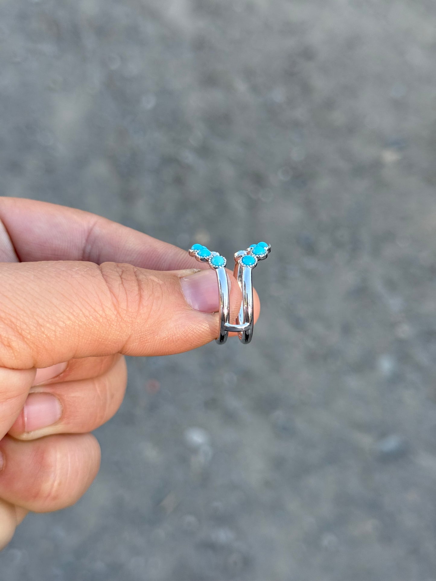Ringo Jr. Insert Turquoise Wedding Band