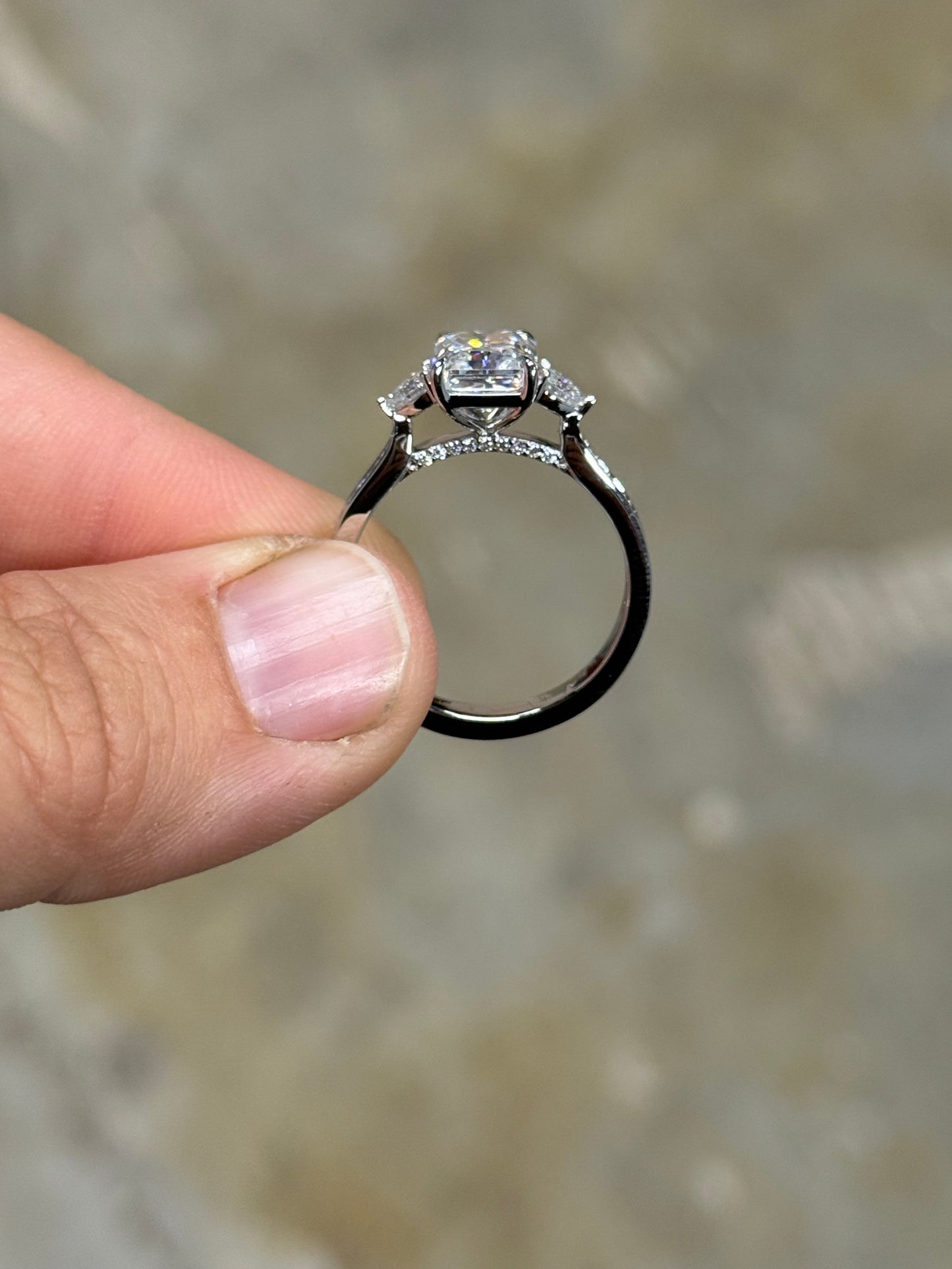 Chandler Sterling Silver Engagement Ring