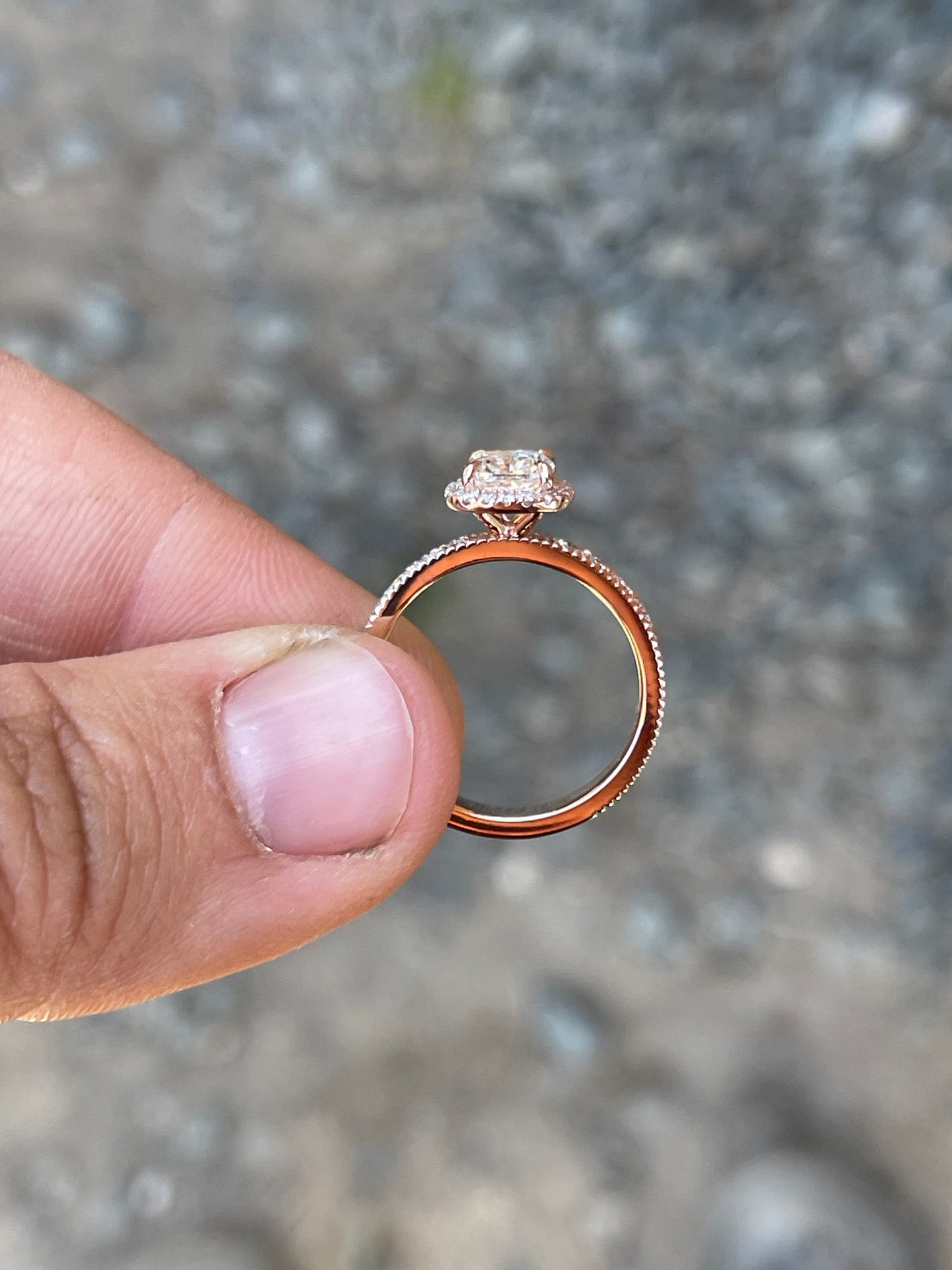 Skylar Pave 1ct DIAMOND Engagement Ring