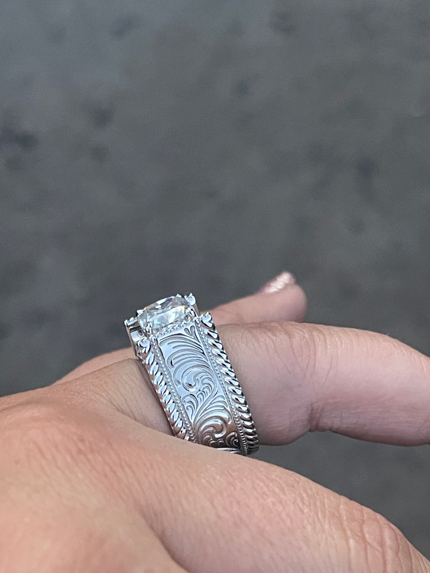 Waco Sterling Silver Engagement Ring