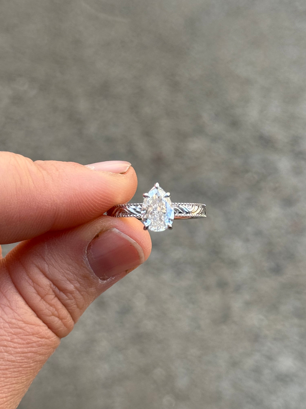 Hadley 2ct Sterling Silver Promise Ring Engagement Rings Tines Ranch Co