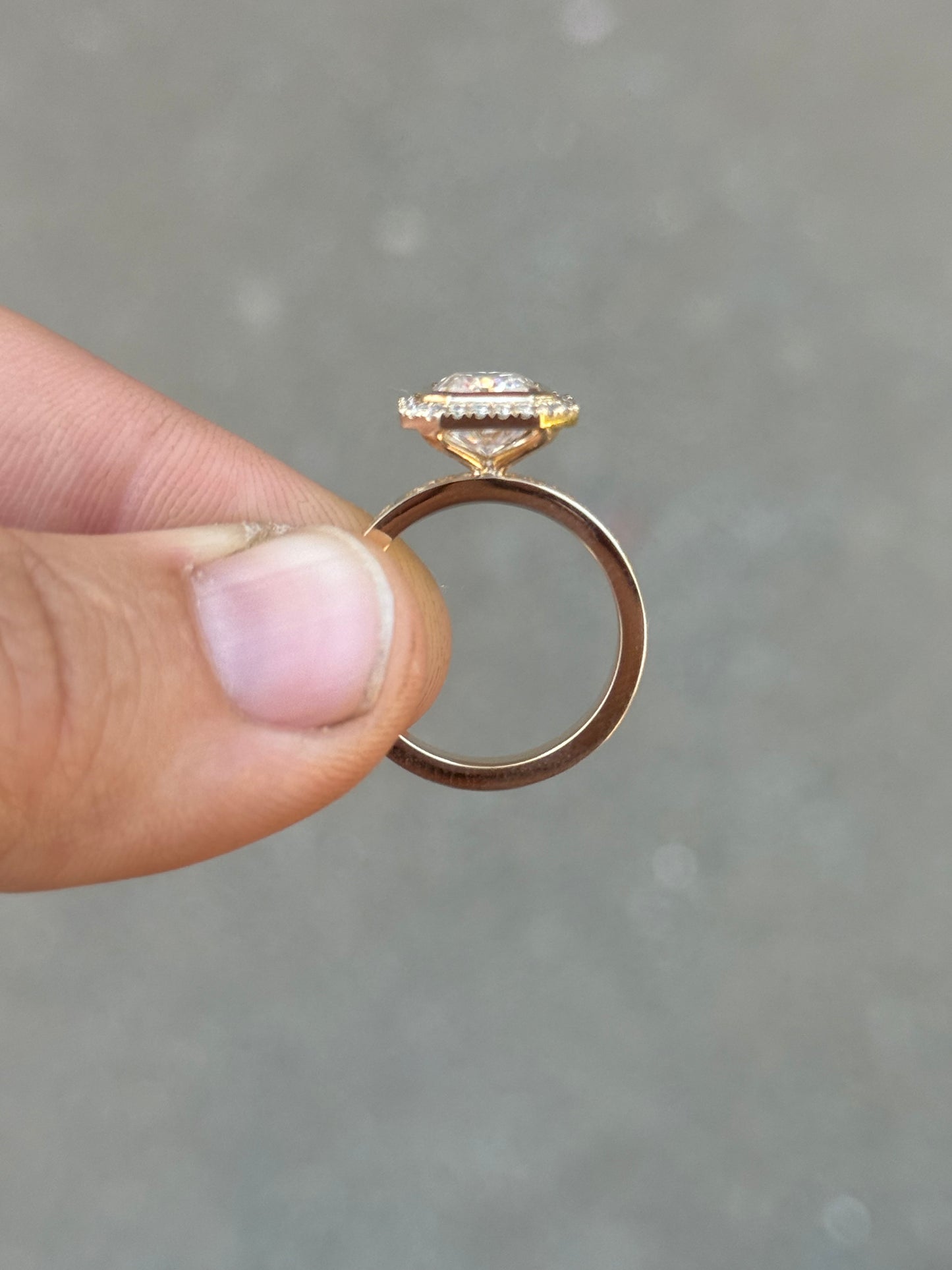Nadeen Bezel Engagement Ring
