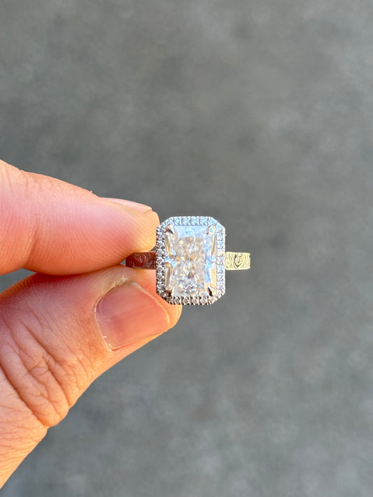 Nadeen 4ct Cathedral Diamond Engagement Ring