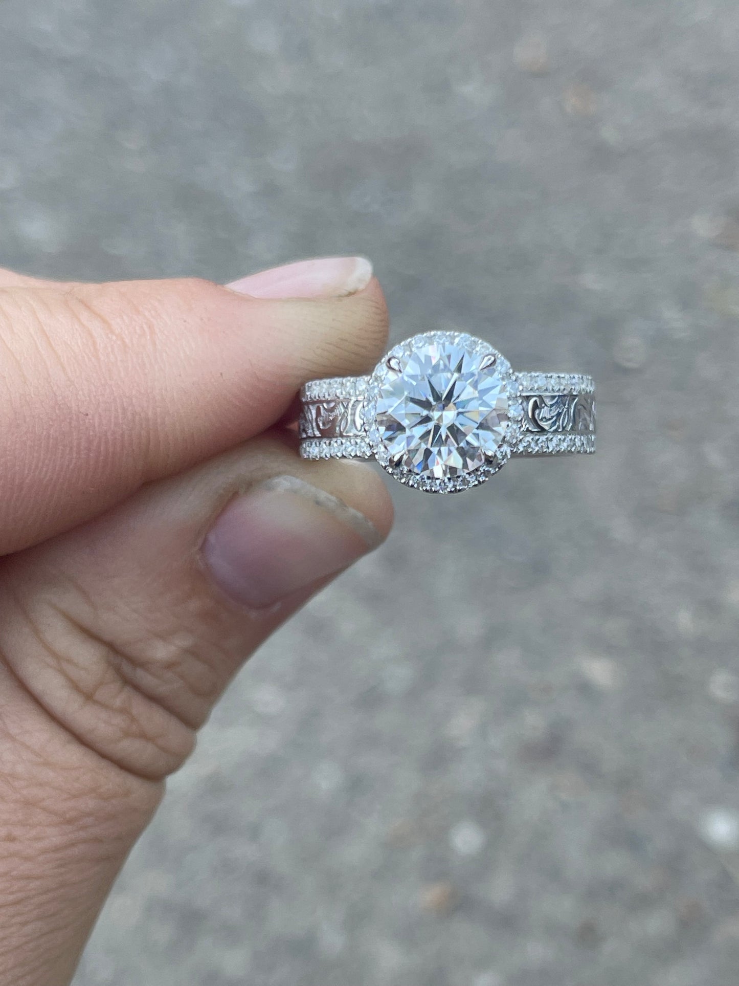 Camdyn Sterling Silver Engagement Ring