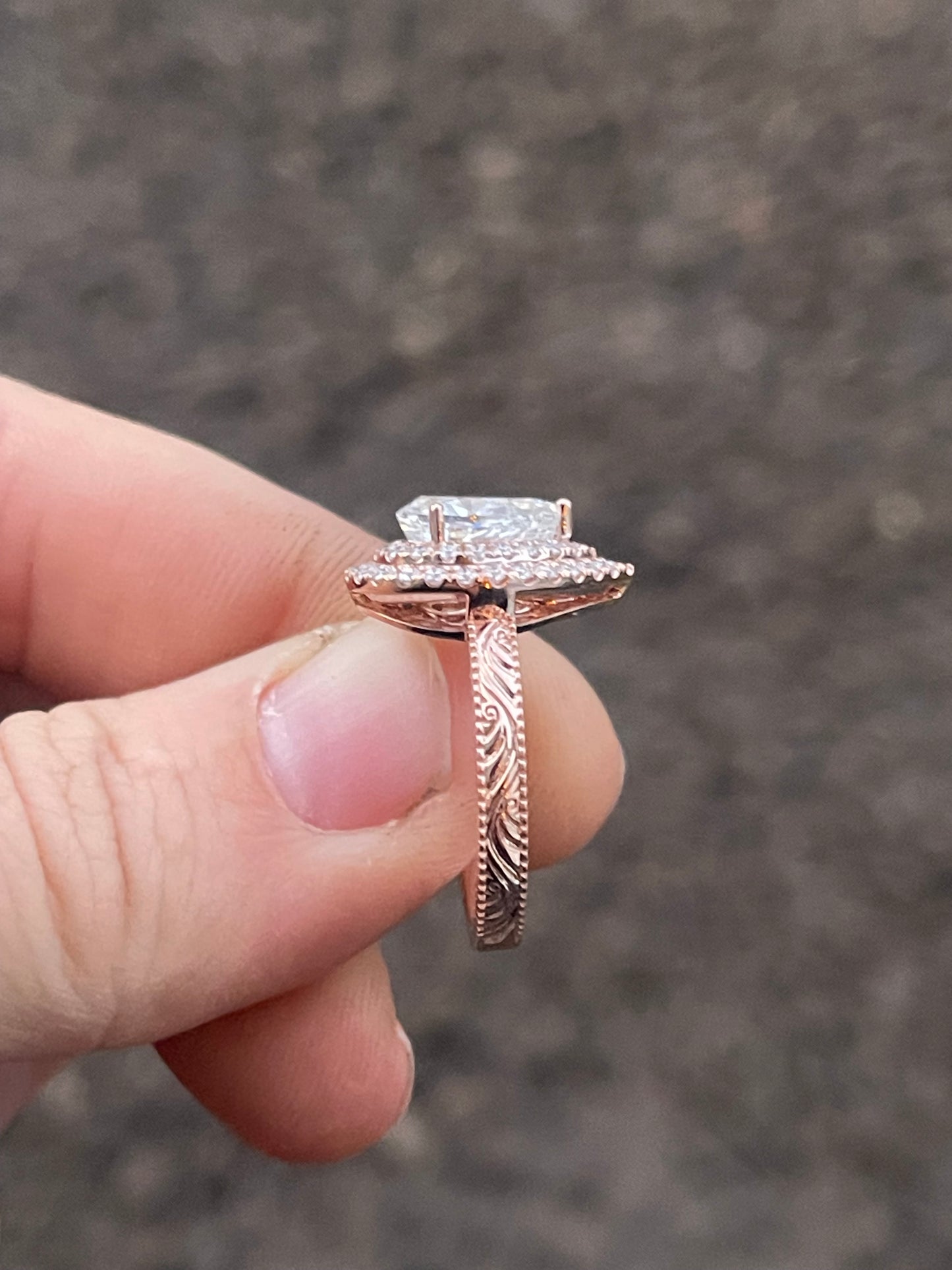 Andie Sterling Silver Engagement Ring