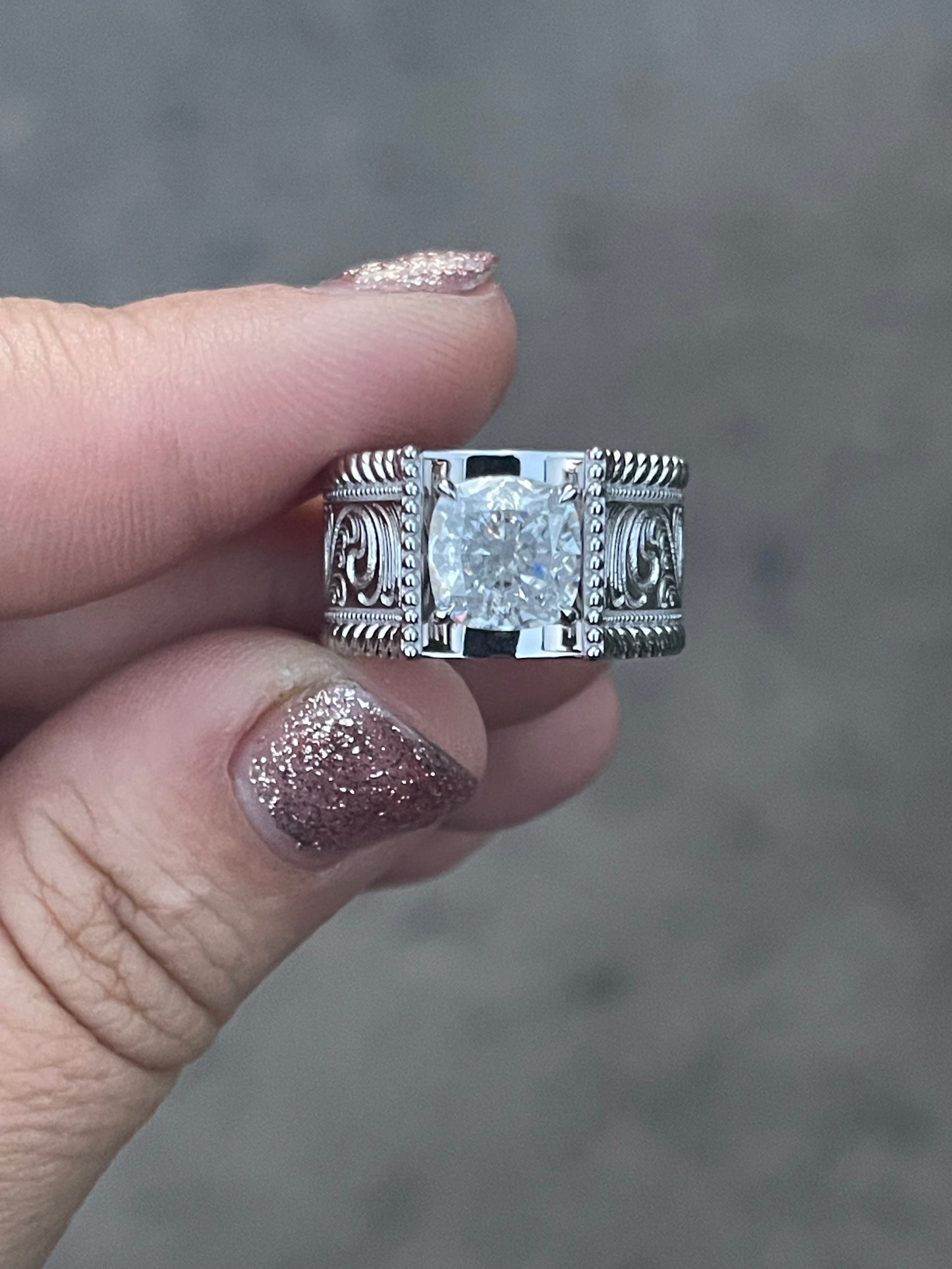 Waco Sterling Silver Engagement Ring