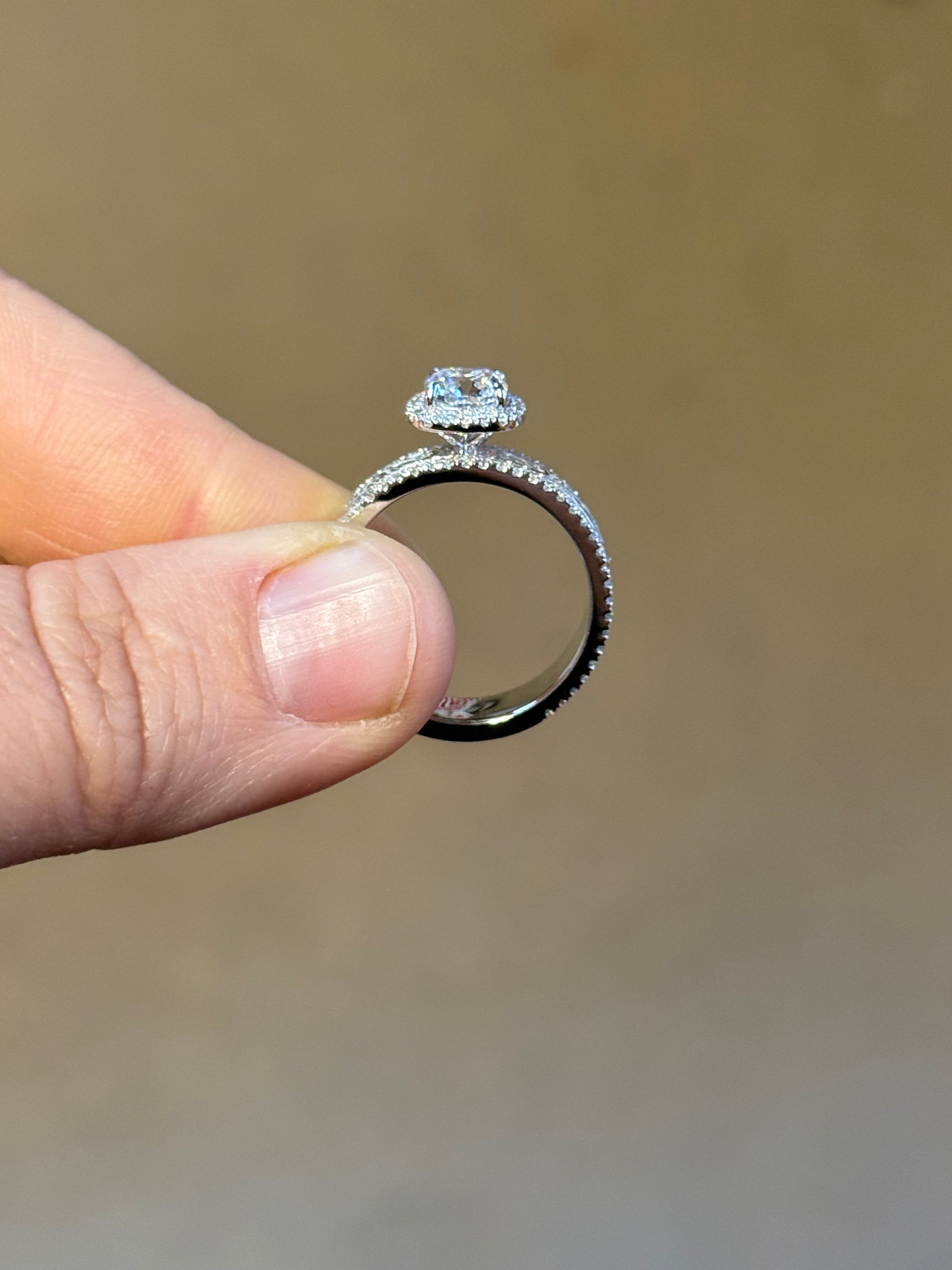 Jean 1.5ct DIAMOND 9.5US 10K White Gold Engagement Ring Engagement Rings Tines Ranch Co