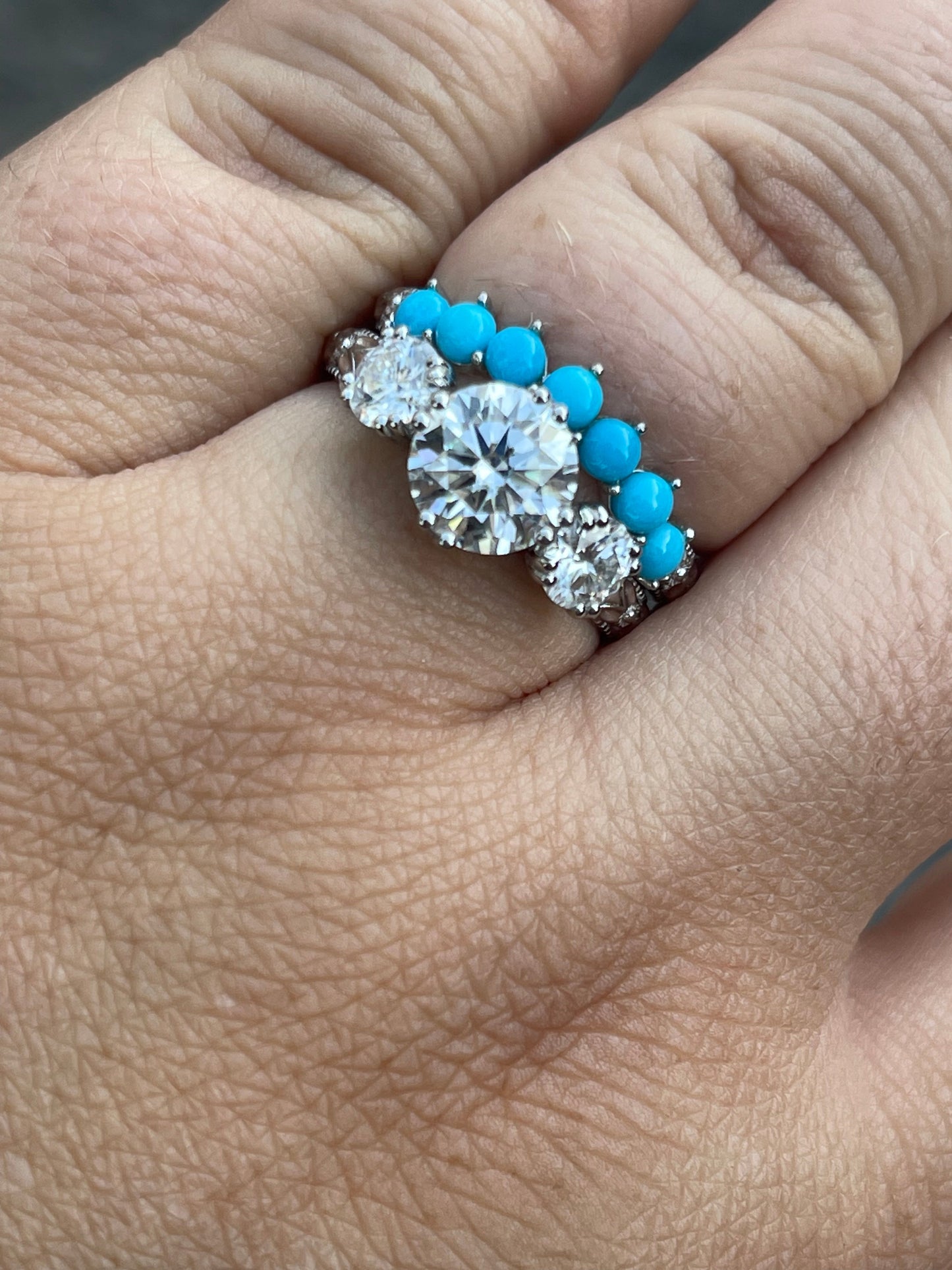 Brittany Sterling Silver Engagement Ring