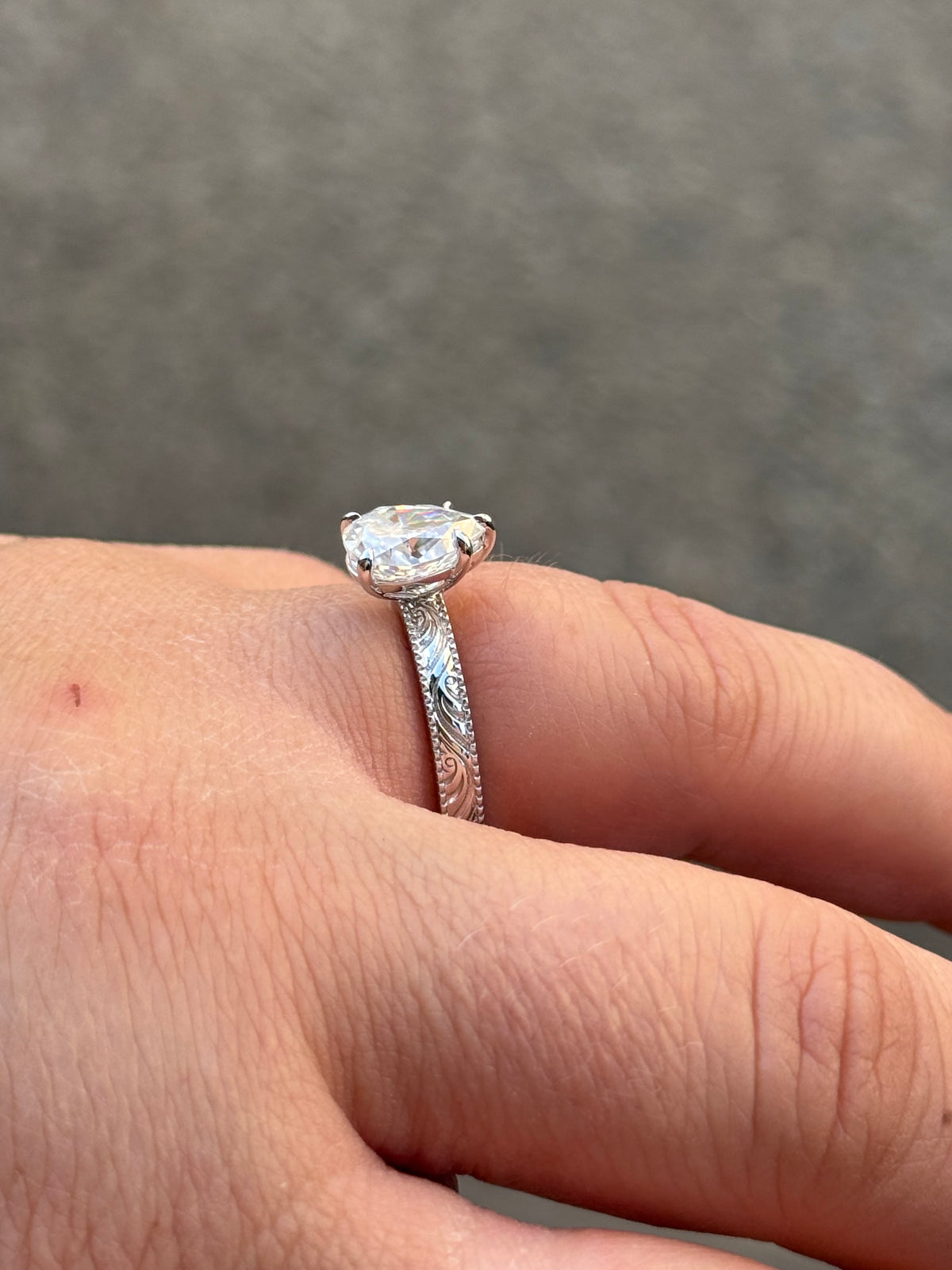Hadley 2ct Sterling Silver Promise Ring Engagement Rings Tines Ranch Co