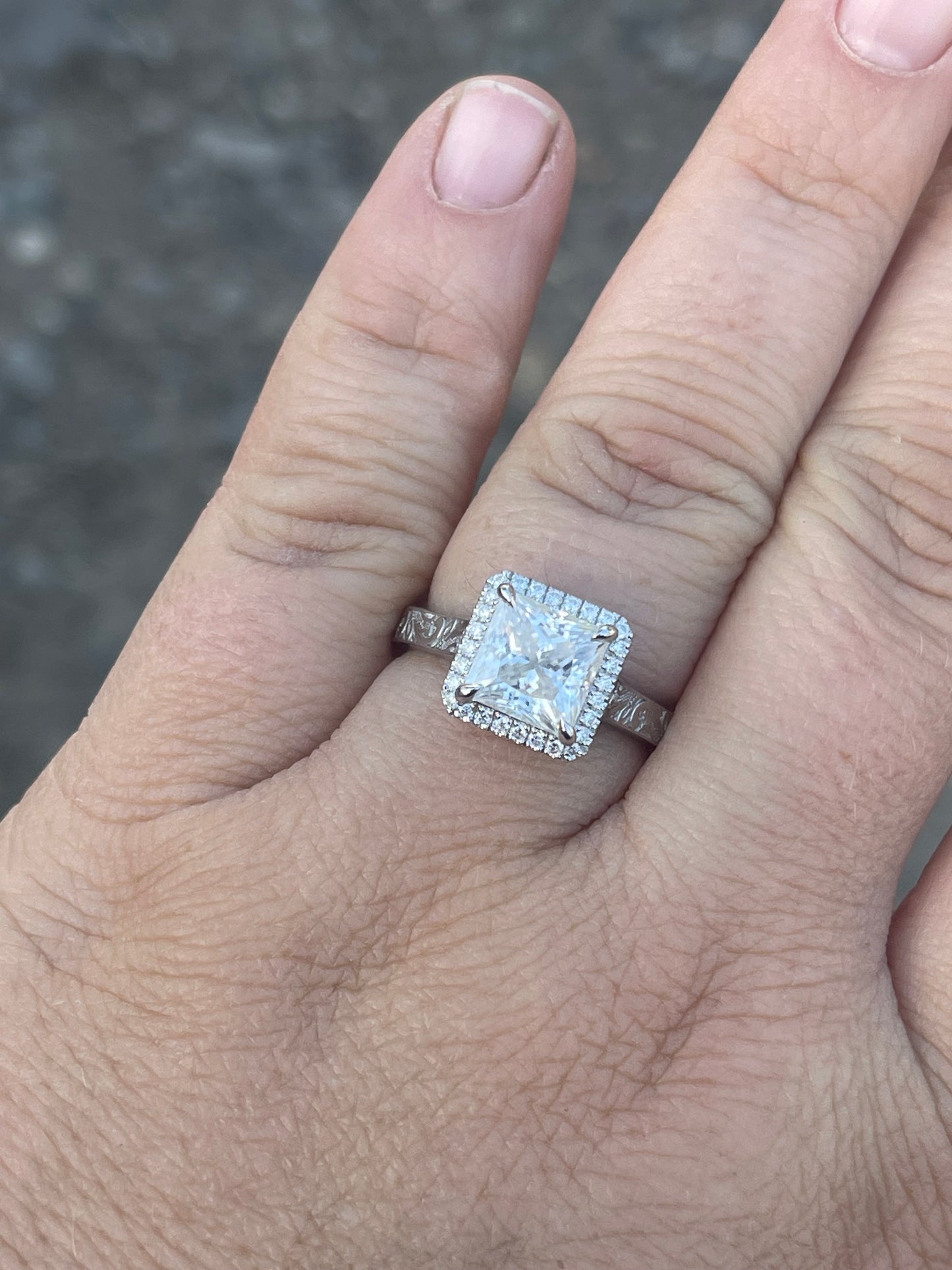Spade Engagement Ring