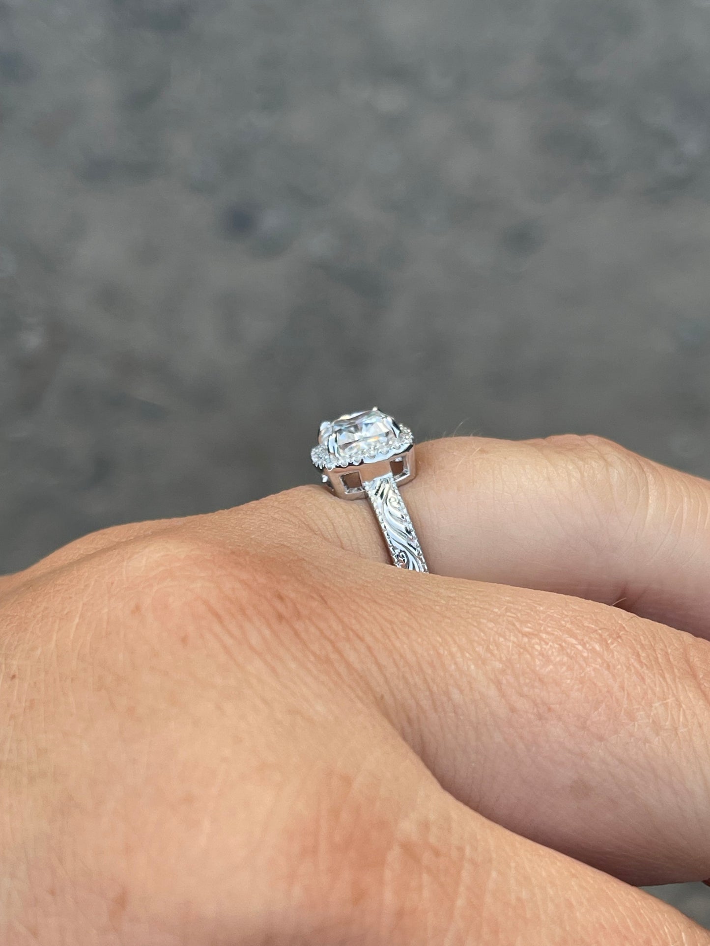 Skylar (LP) Sterling Silver Engagement Ring