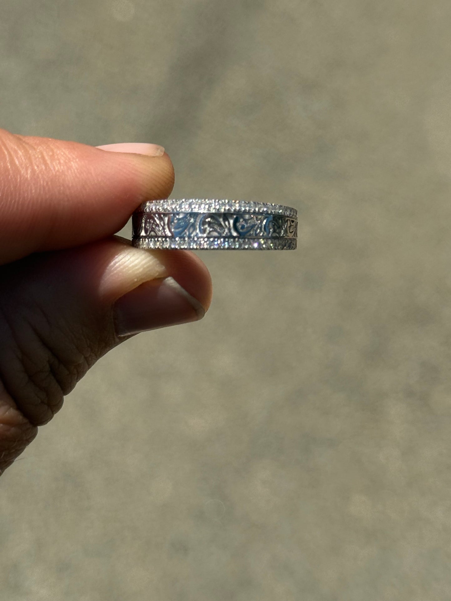 McKenna Moissanite Wedding Band