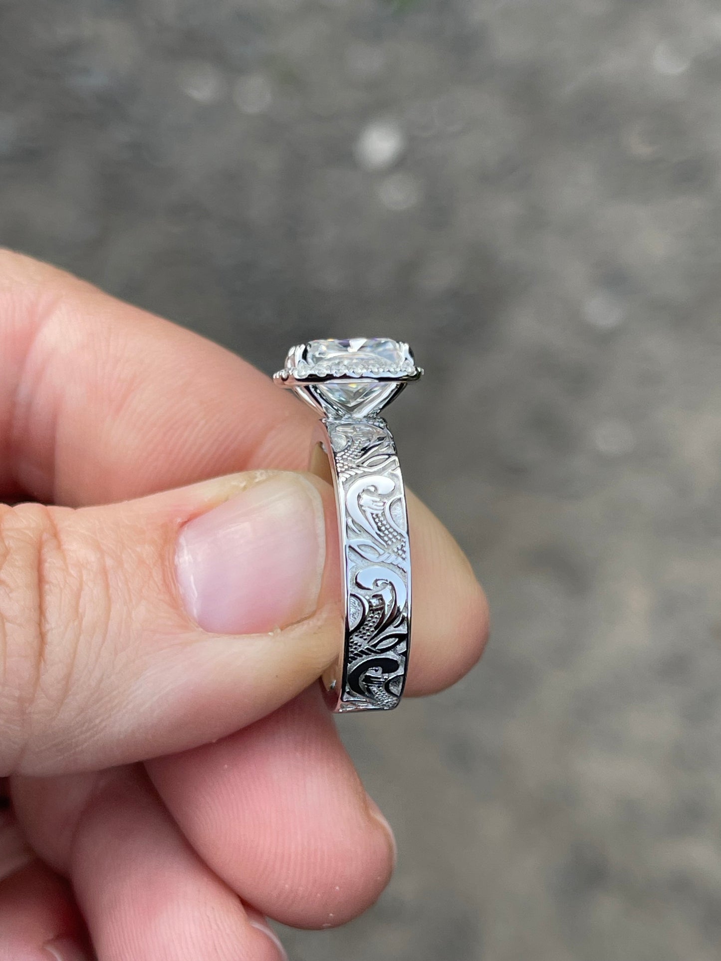Kallie Sterling Silver Engagement Ring