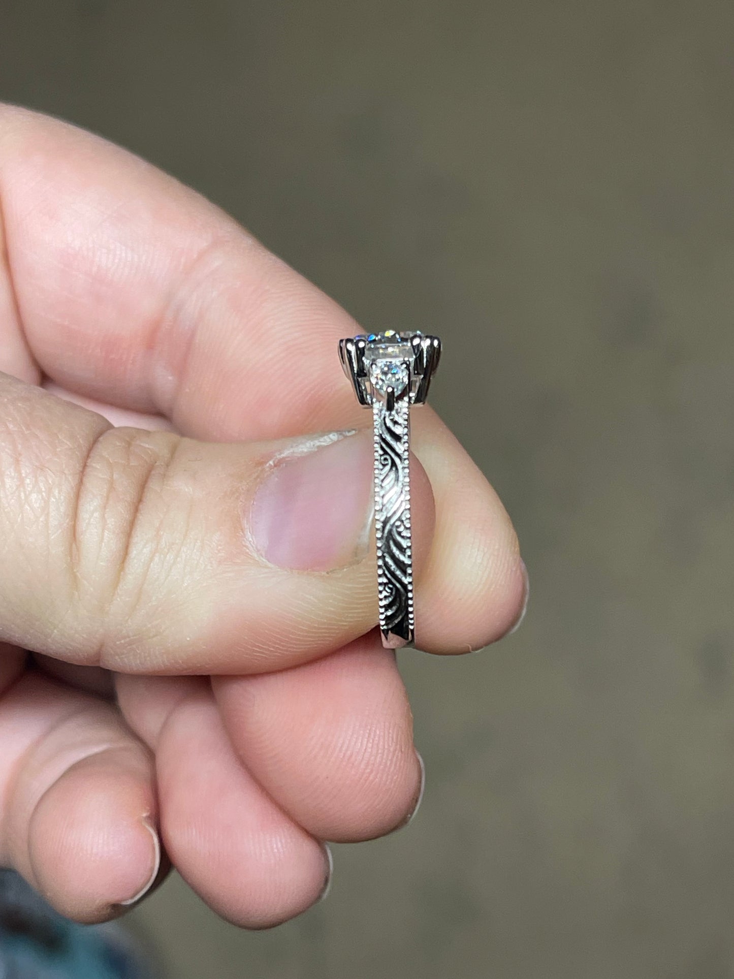 Renna Sterling Silver Engagement Ring