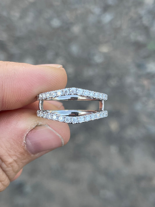 Ridley Moissanite Wedding Band