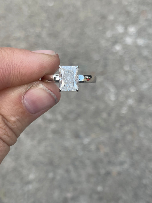 Dustyn Sterling Silver Engagement Ring