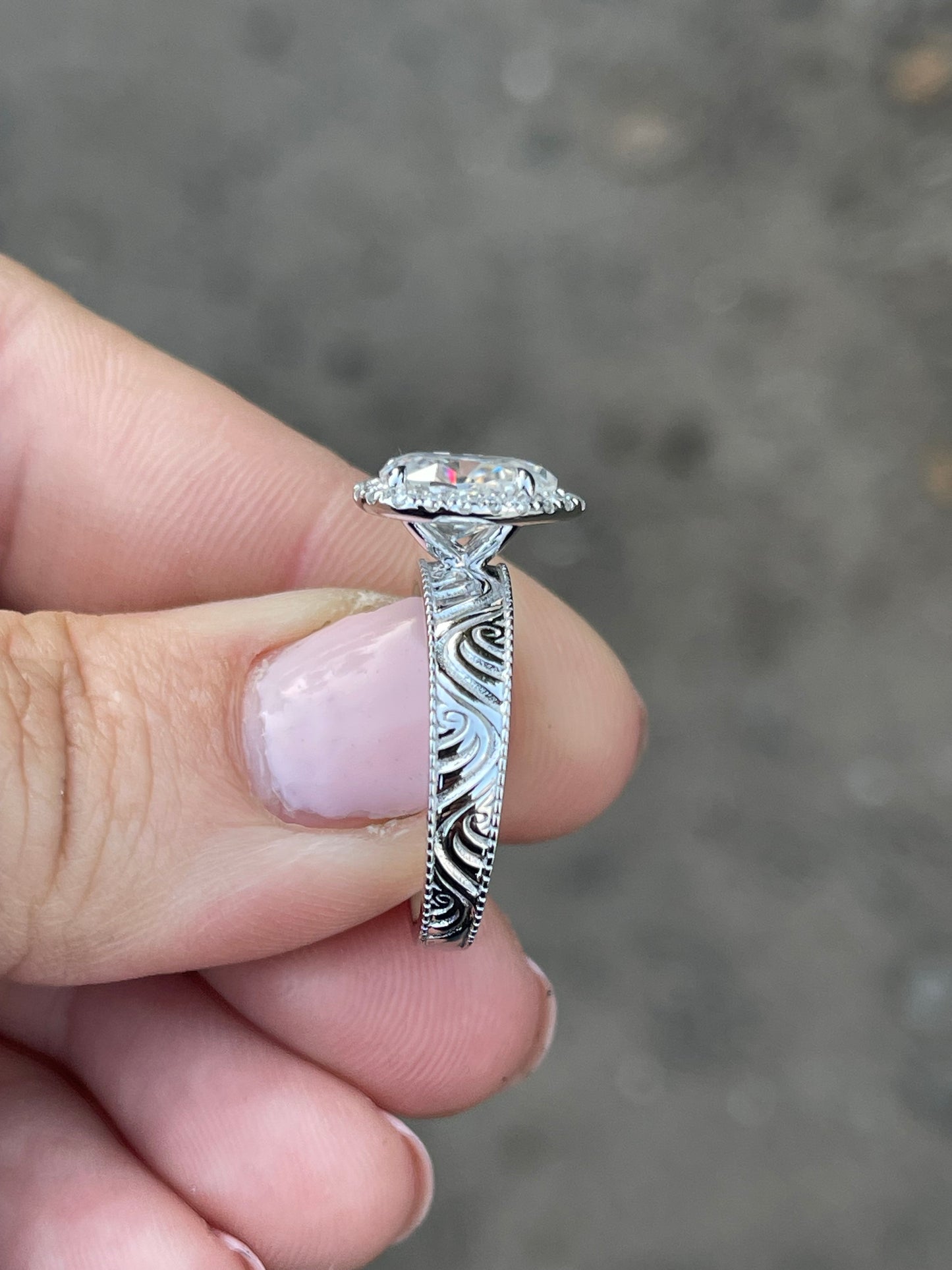 Maeve Sterling Silver Engagement Ring