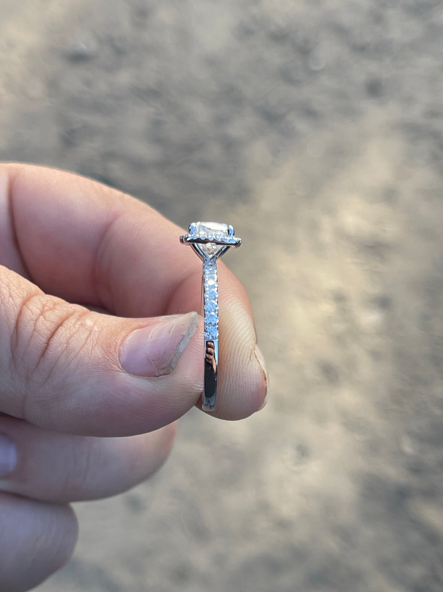 Nyla Sterling Silver Engagement Ring