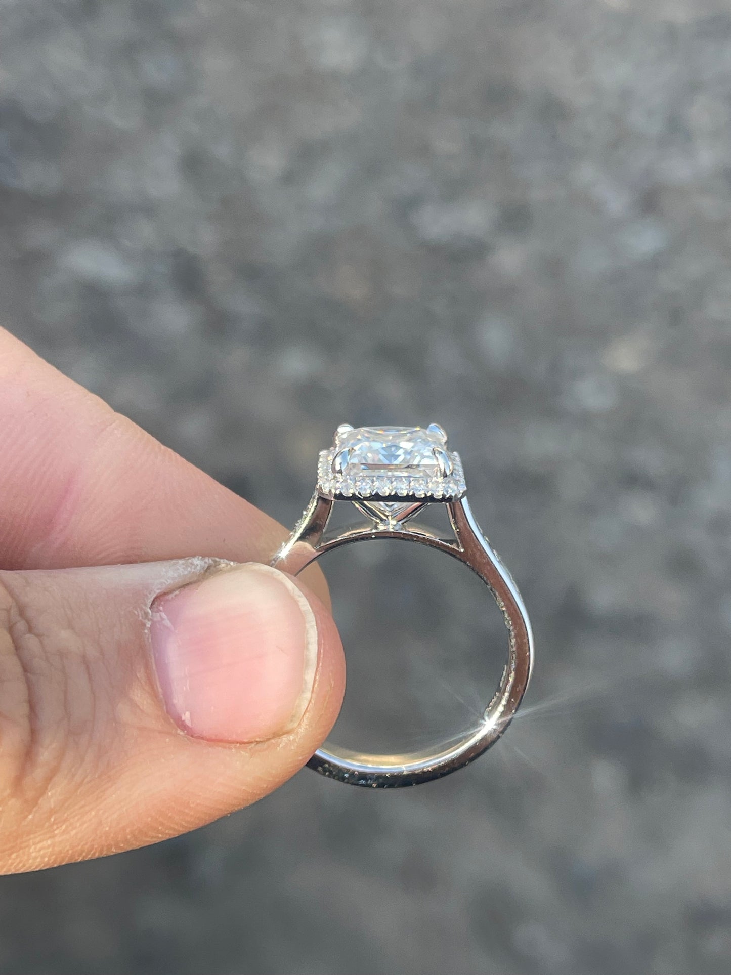 Spade Engagement Ring