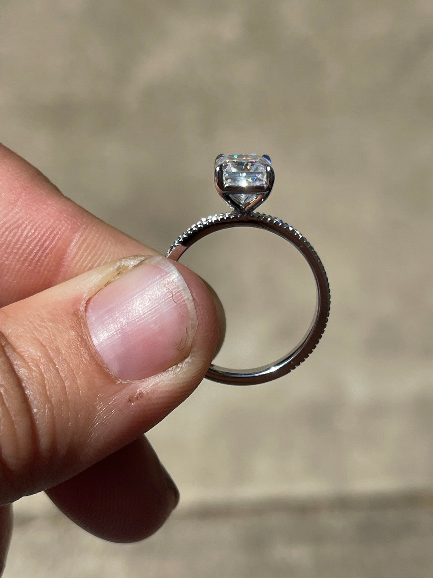 Beth Sterling Silver Engagement Ring