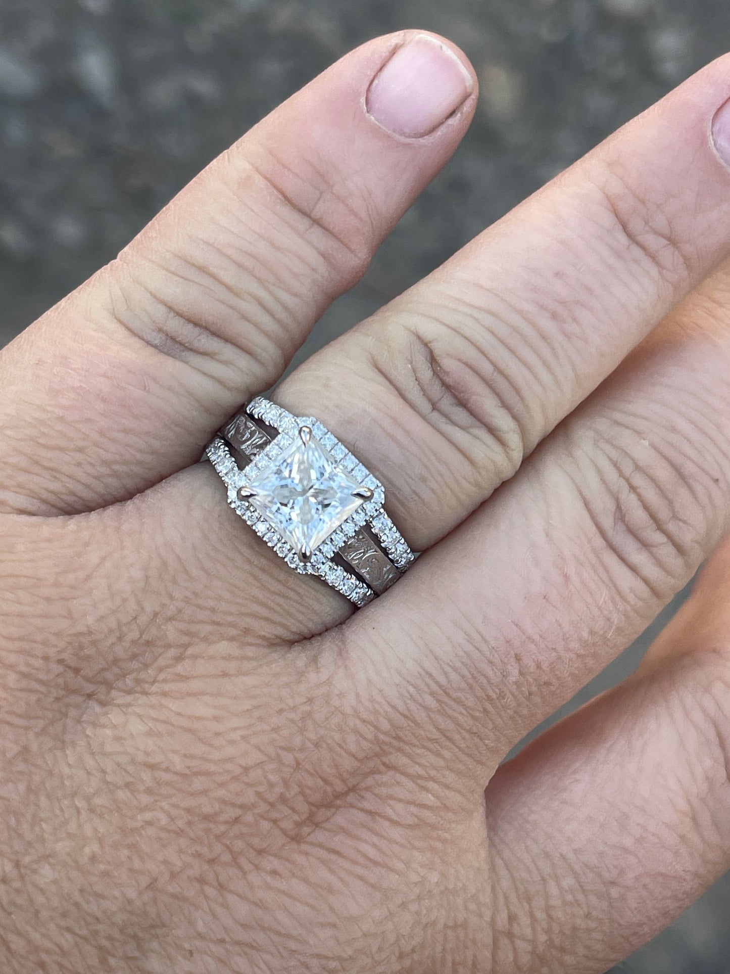 Ridley Moissanite Wedding Band