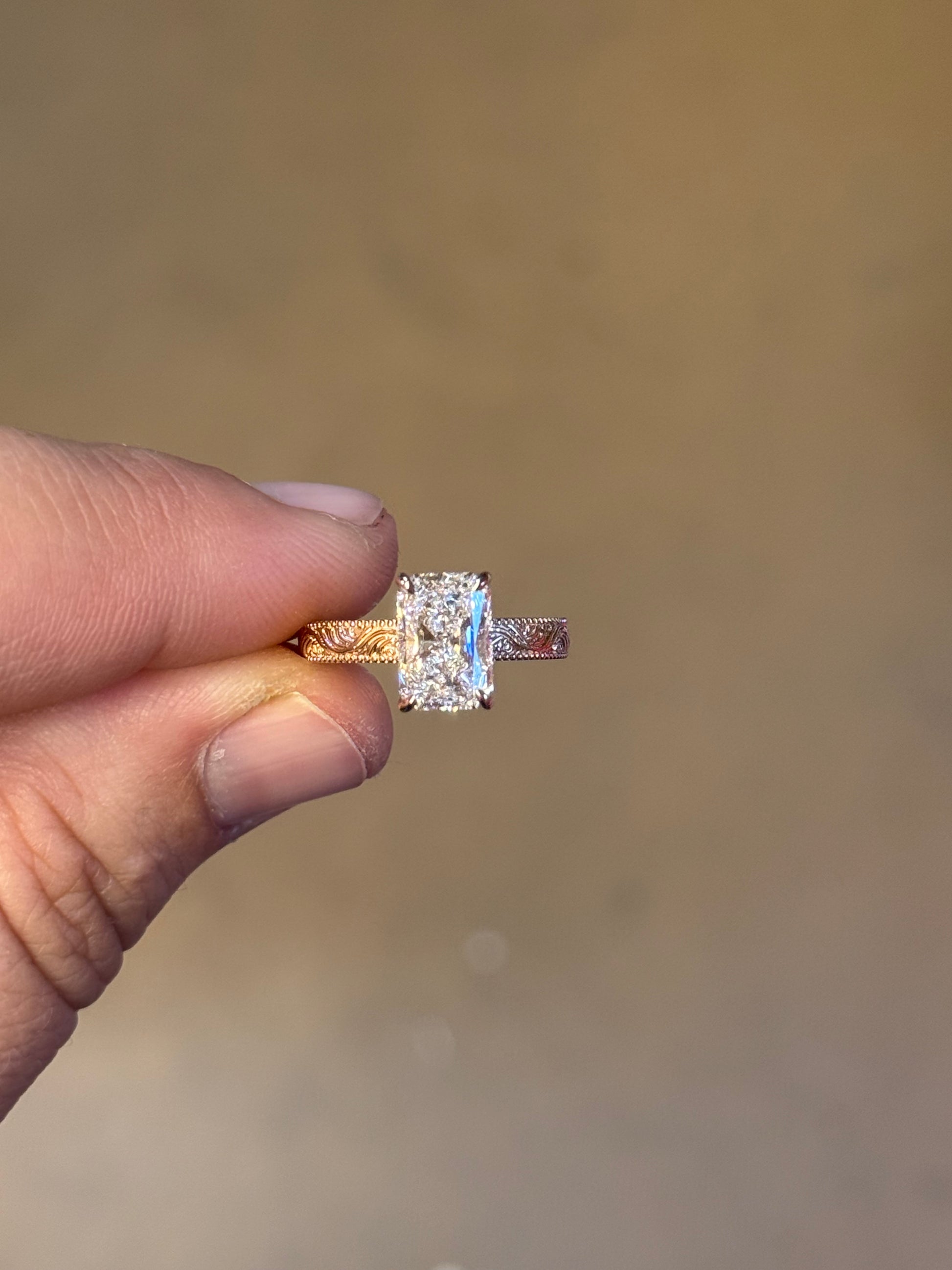 Beth DIAMOND 2ct Hidden Halo Engagement Ring Engagement Rings Tines Ranch Co