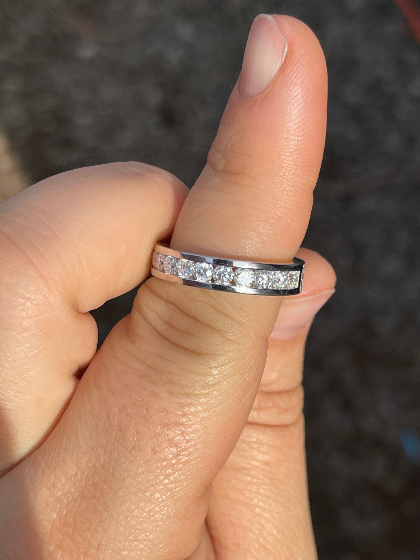 Shep Moissanite Wedding Band