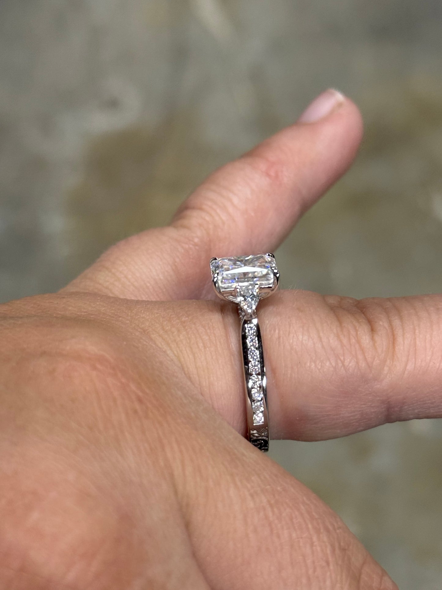 Chandler Sterling Silver Engagement Ring