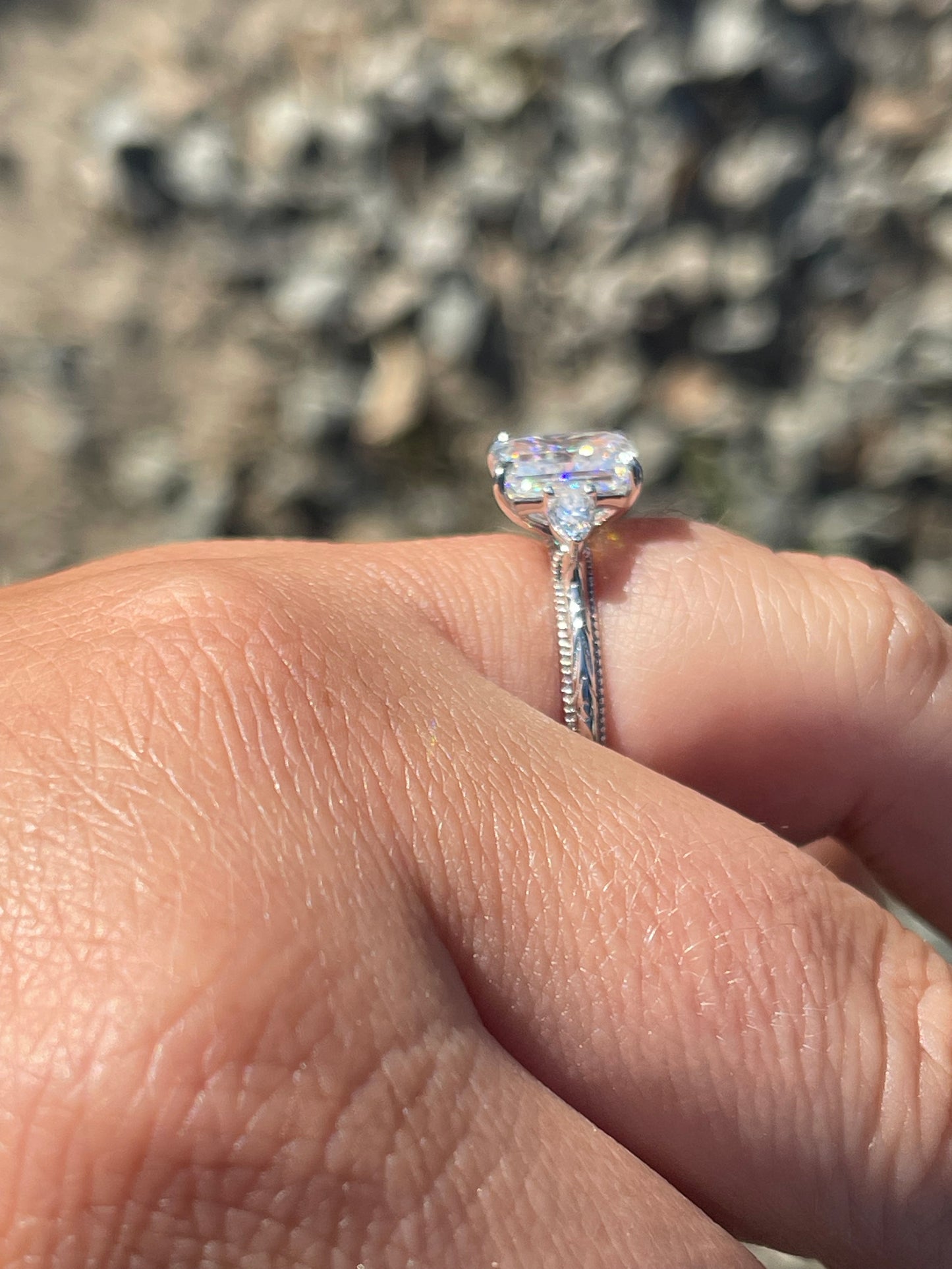 Doloris Sterling Silver Engagement Ring