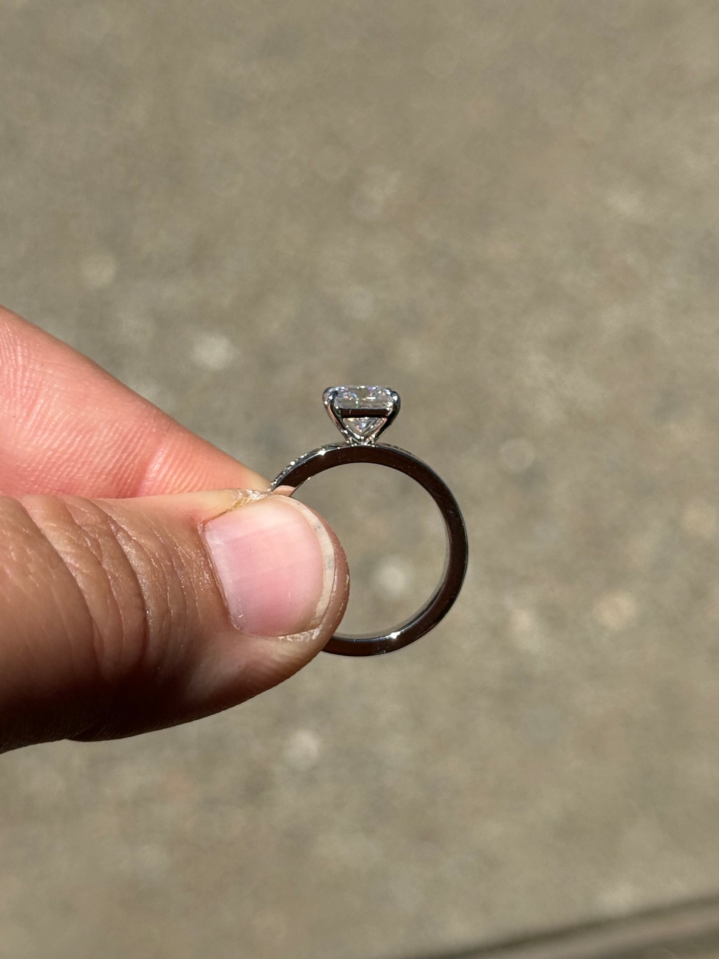Elk Antler 1.5ct Princess Cut Sterling Silver Engagement Ring Engagement Rings Tines Ranch Co