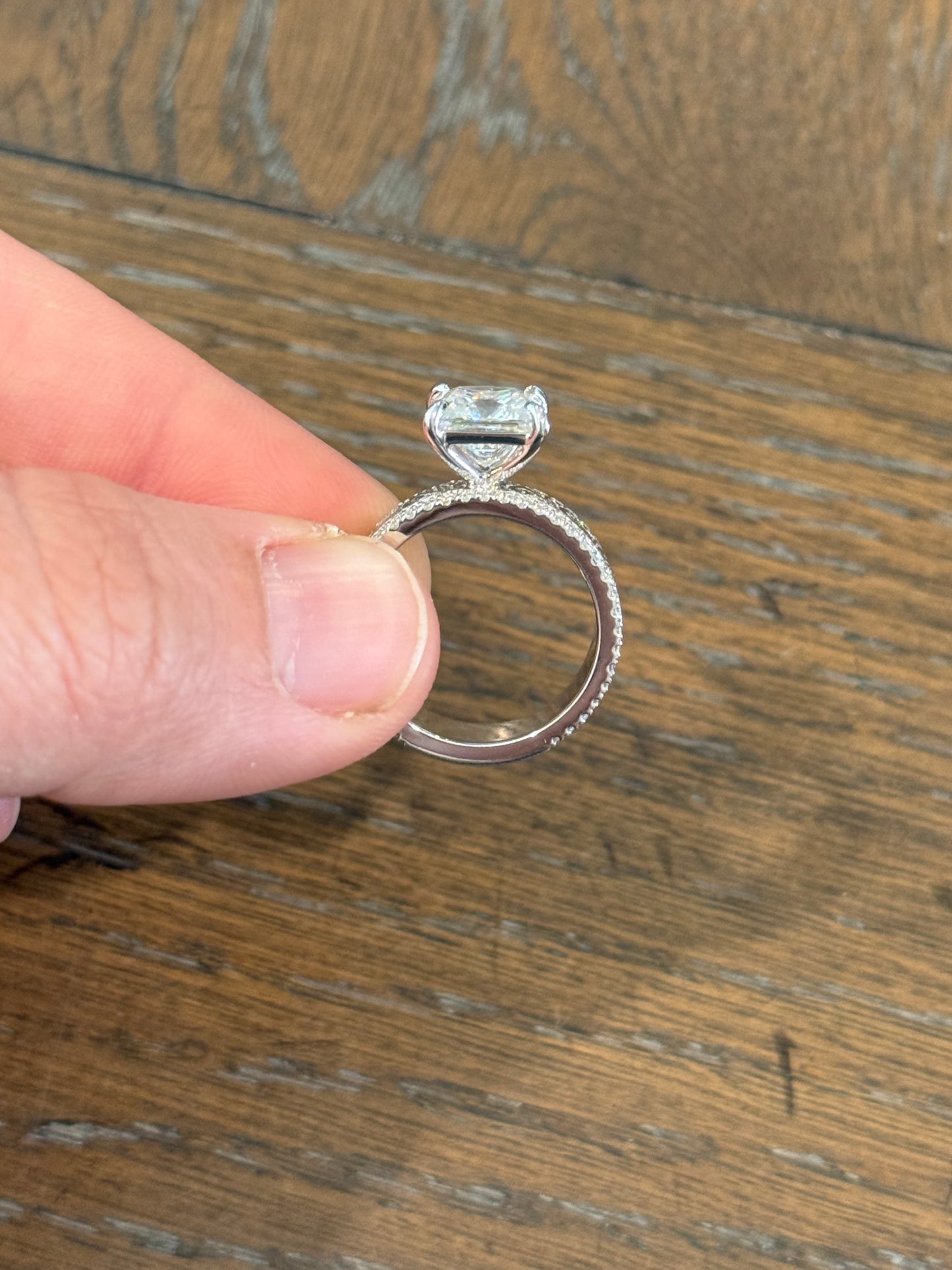 Lacey 6.5US 10K White Gold Engagement Ring Engagement Rings Tines Ranch Co