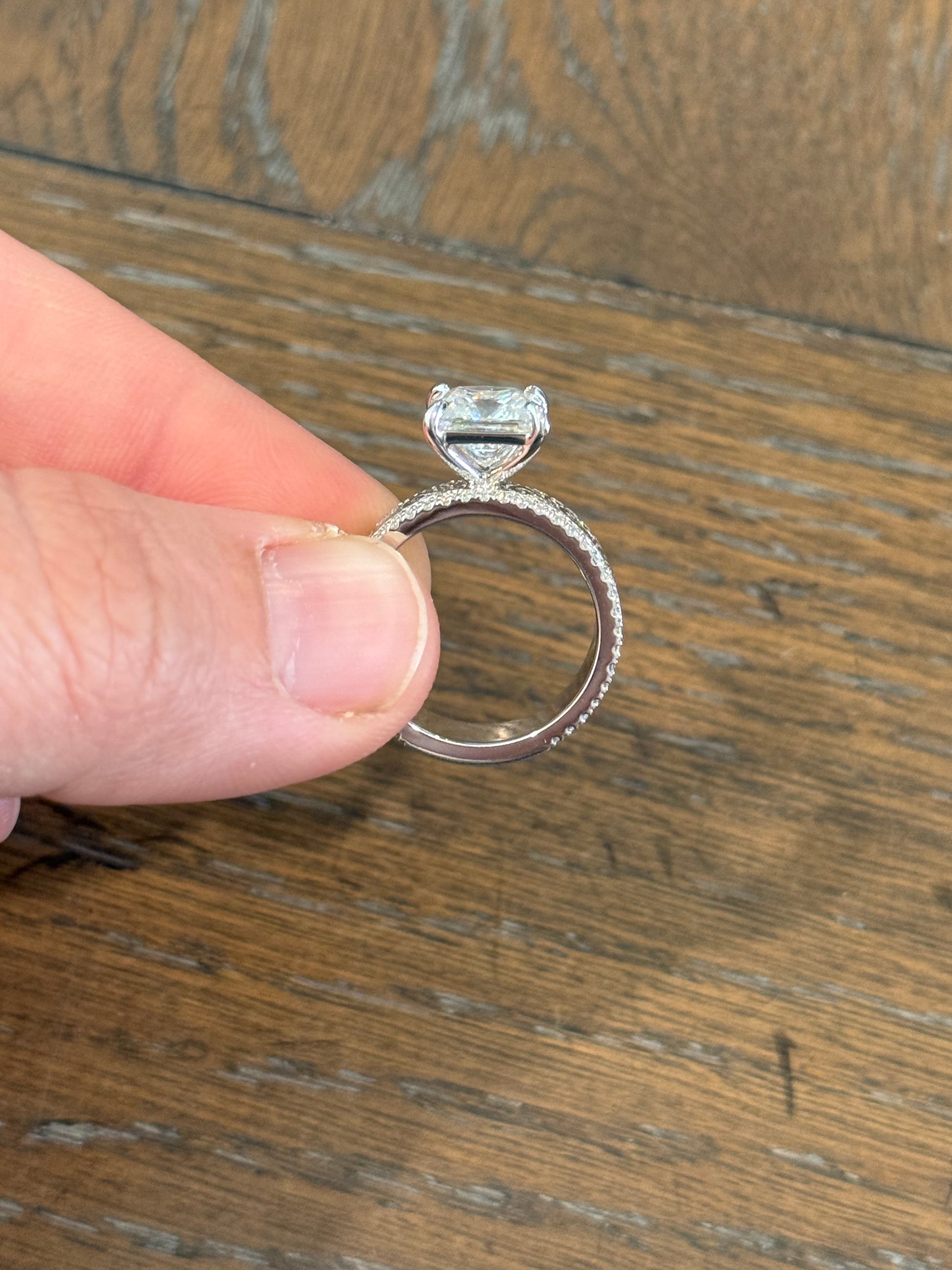 Lacey 6.5US 10K White Gold Engagement Ring Engagement Rings Tines Ranch Co