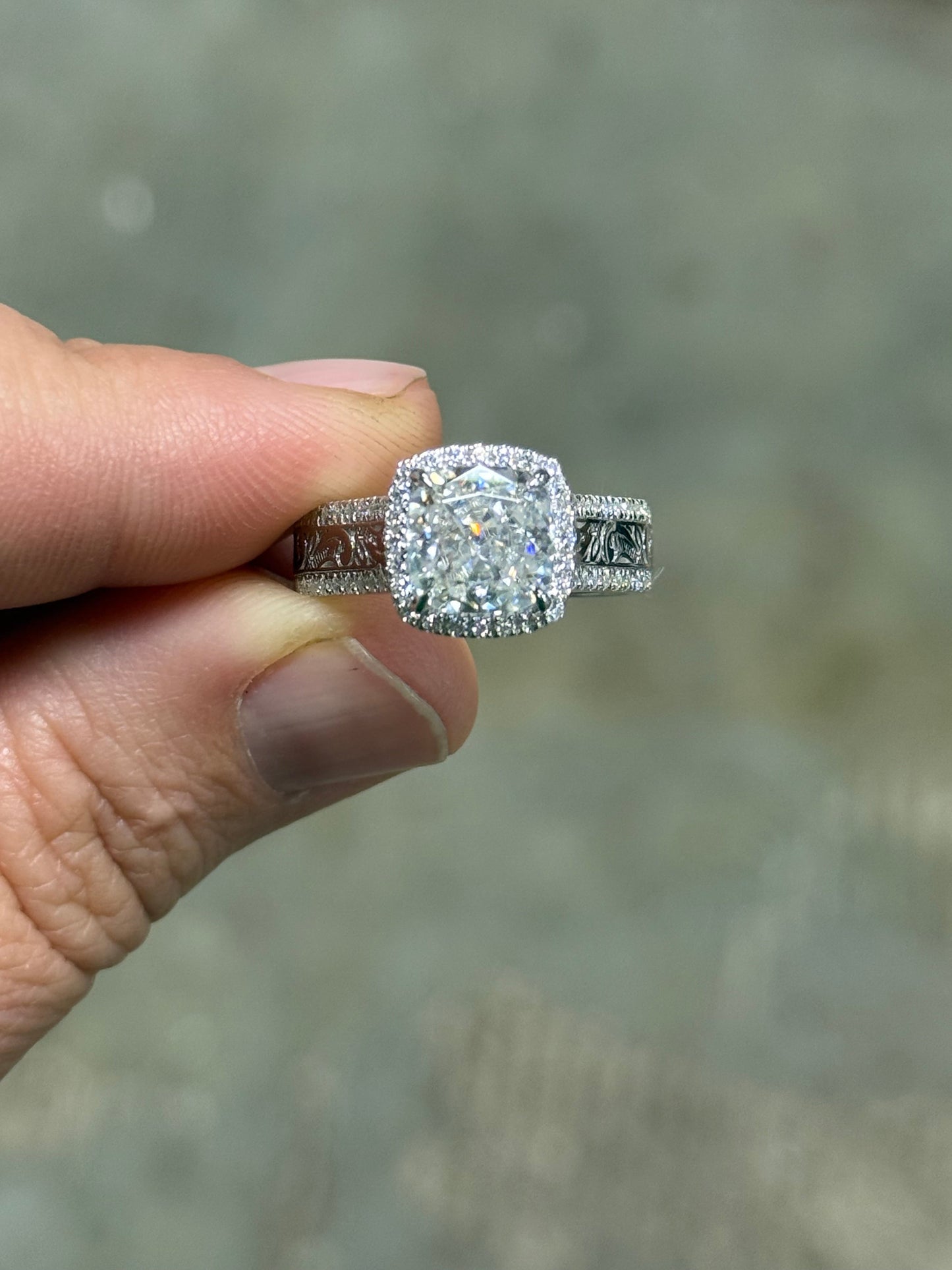 Jean Cathedral Sterling Silver Engagement Ring Engagement Rings Tines Ranch Co