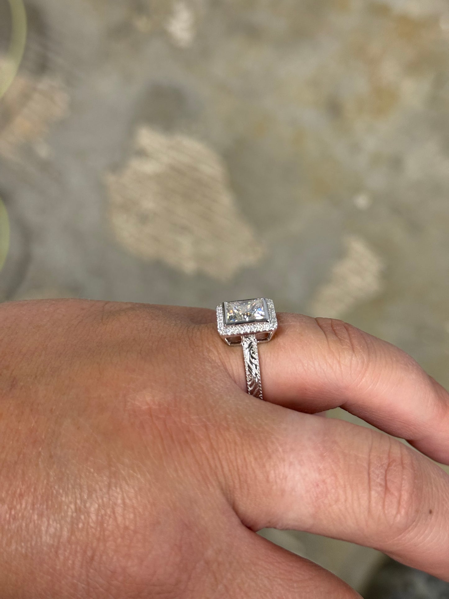 Remi (LP) Bezel Engagement Ring Engagement Rings Tines Ranch Co