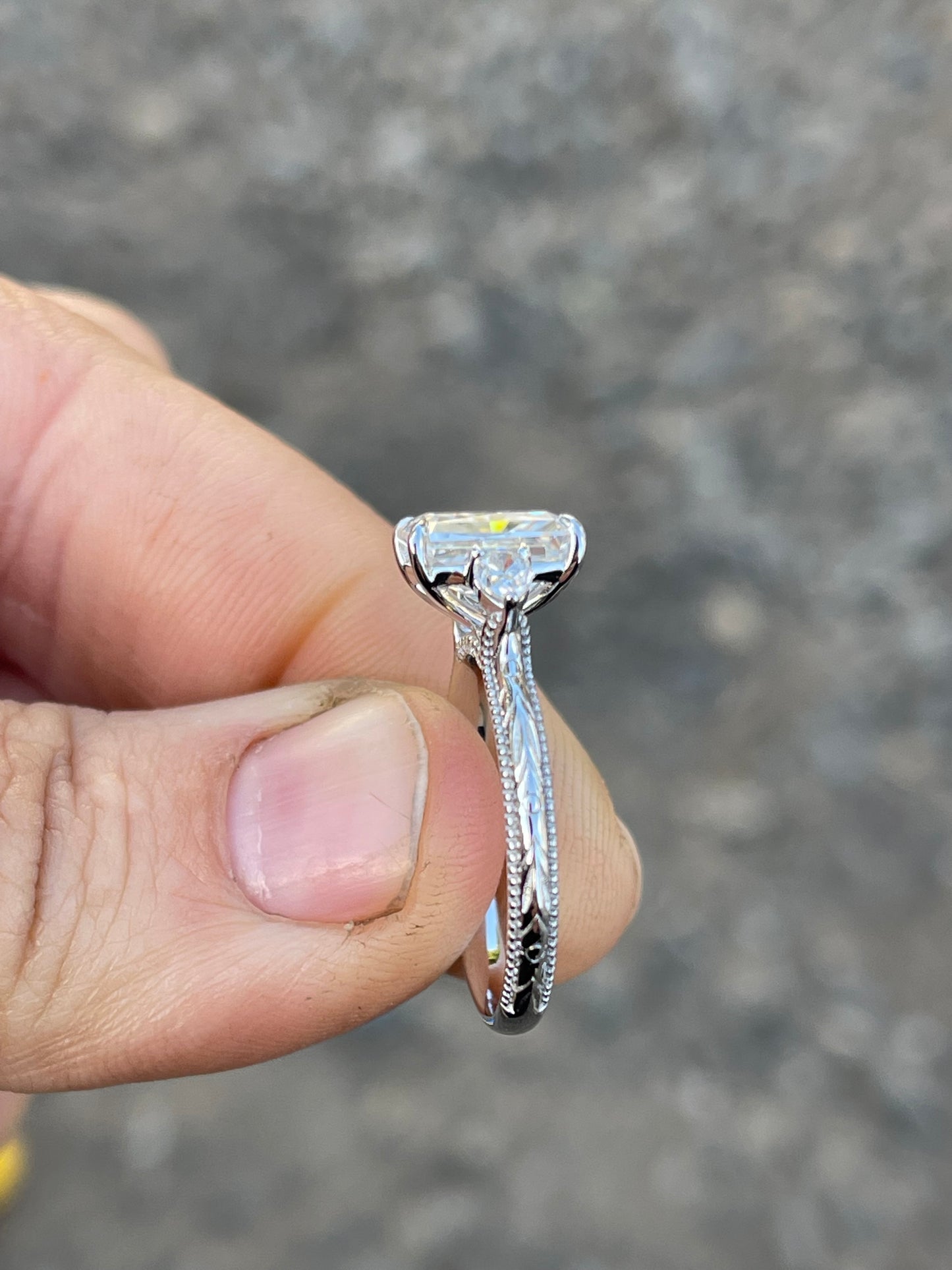 Glenn Sterling Silver Engagement Ring
